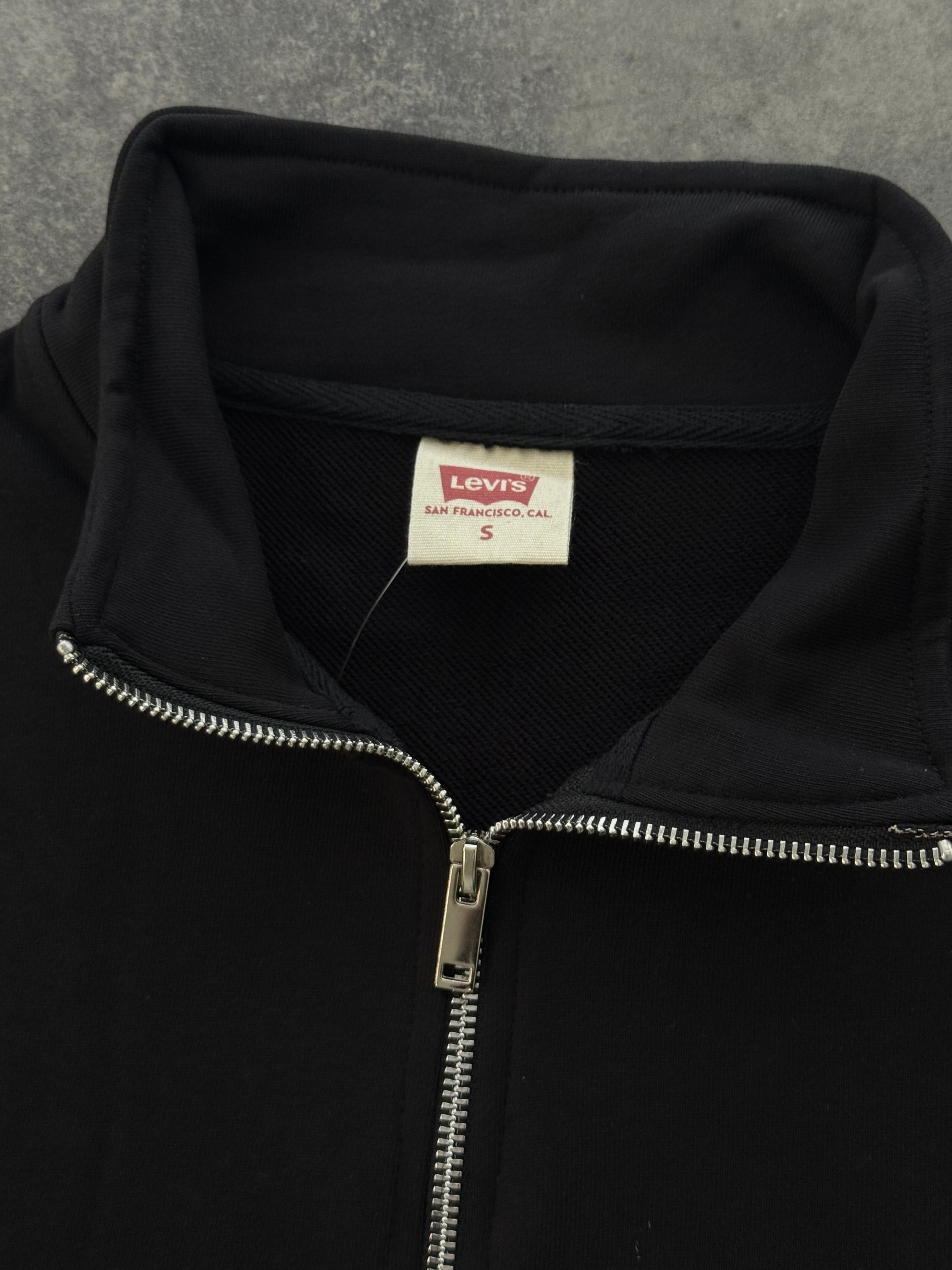 Yeni Sezon Classic Yarım Fermuarlı Basic Mini Logo Sweatshirt