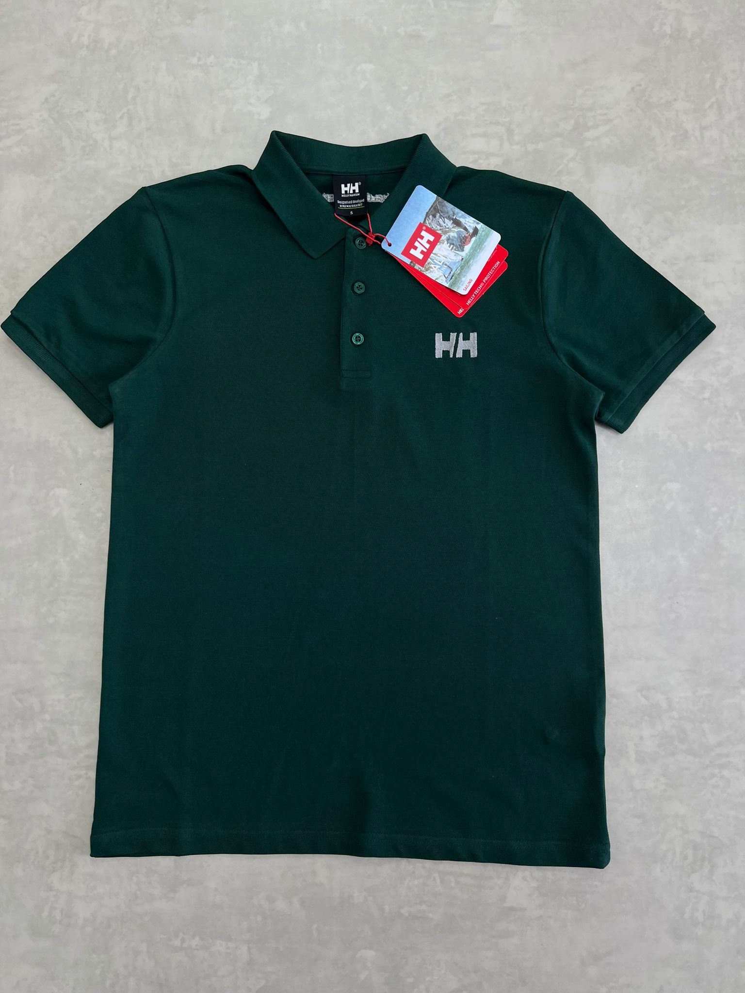 Dark Green Slim Fit Classic Logo Polo Yaka T-shirt