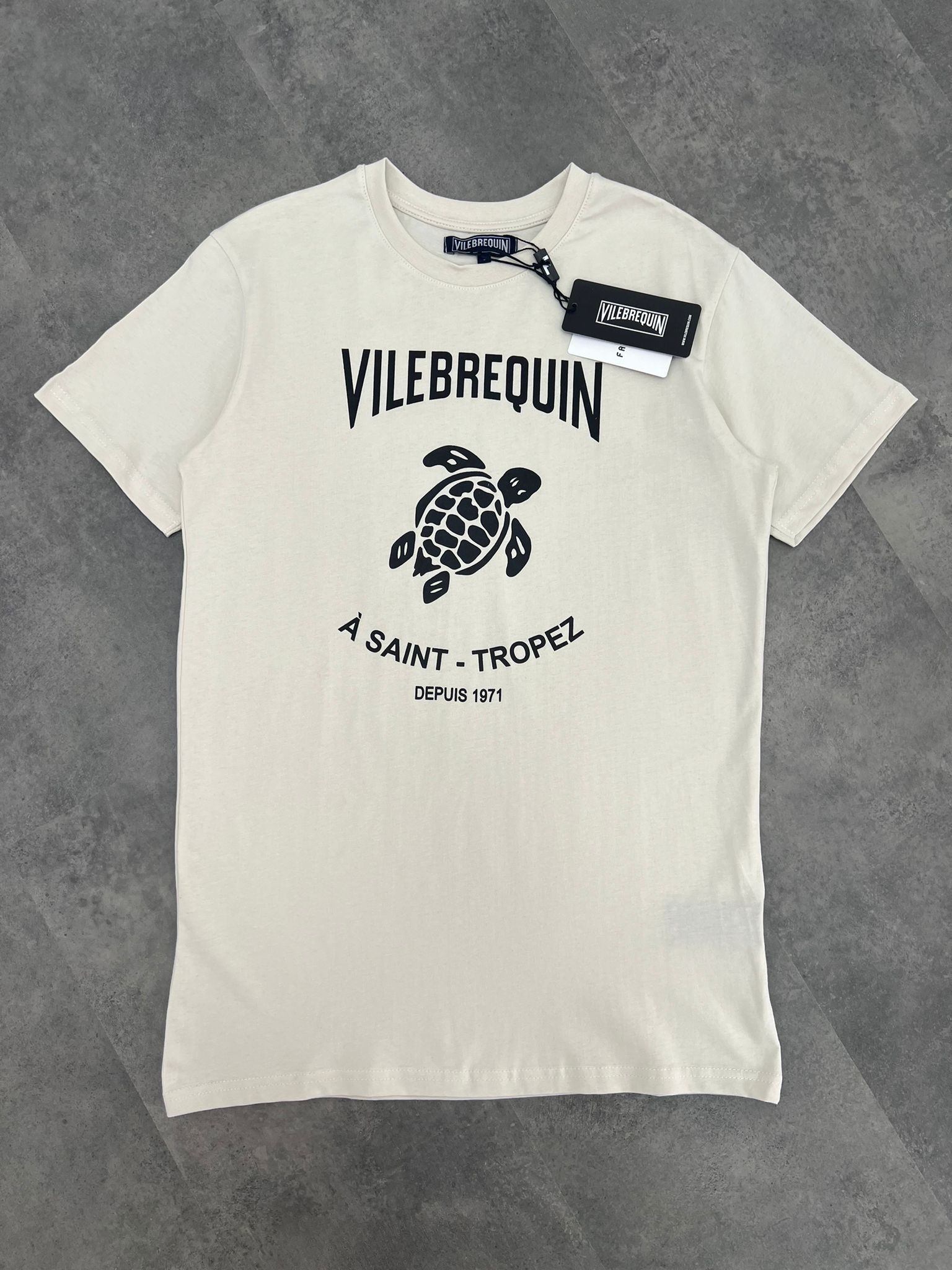Yeni sezon Print Fish Waıtıng   Mid Icon Cream T-shirt