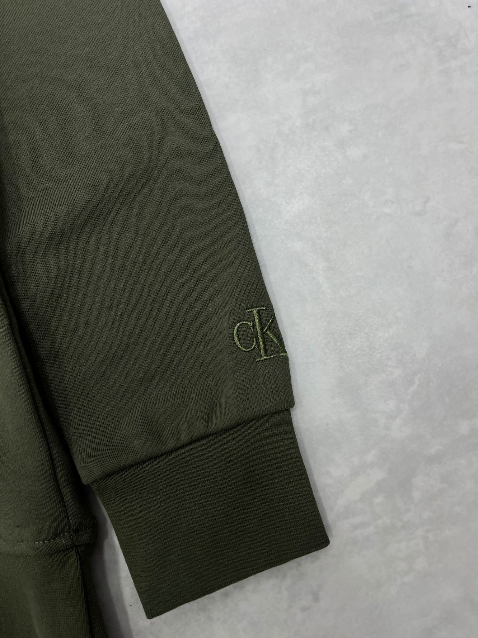 Mid Full Nakış Limited Edition Şardonsuz Haki Sweatshirt