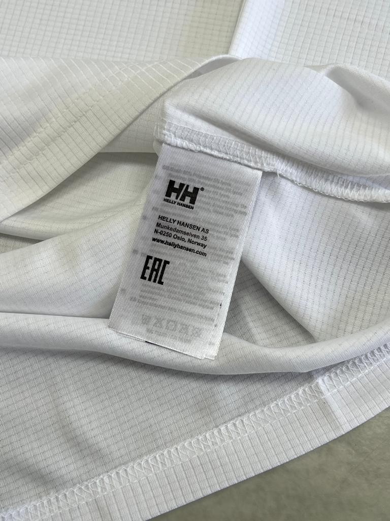 Mid Logo Nefes Alan Beyaz T-shirt