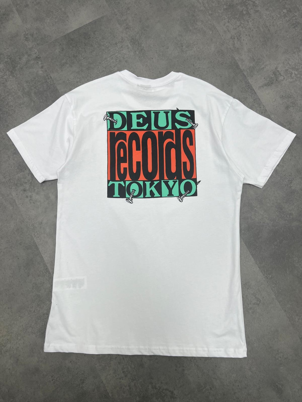 Yeni Sezon Ex Machina Records White T-shirt