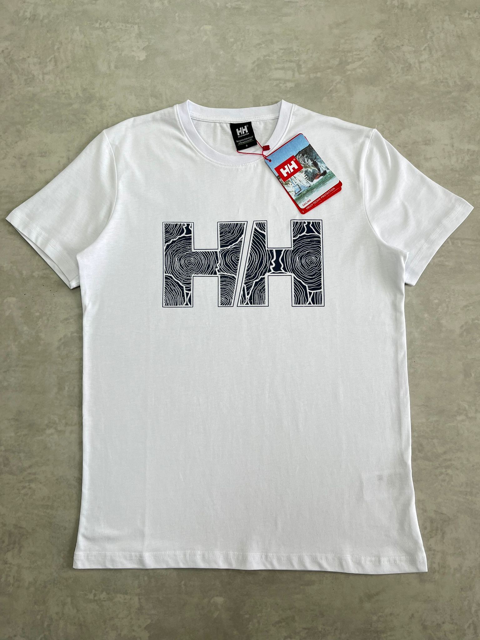 Broken Mid Logo White  T-shirt