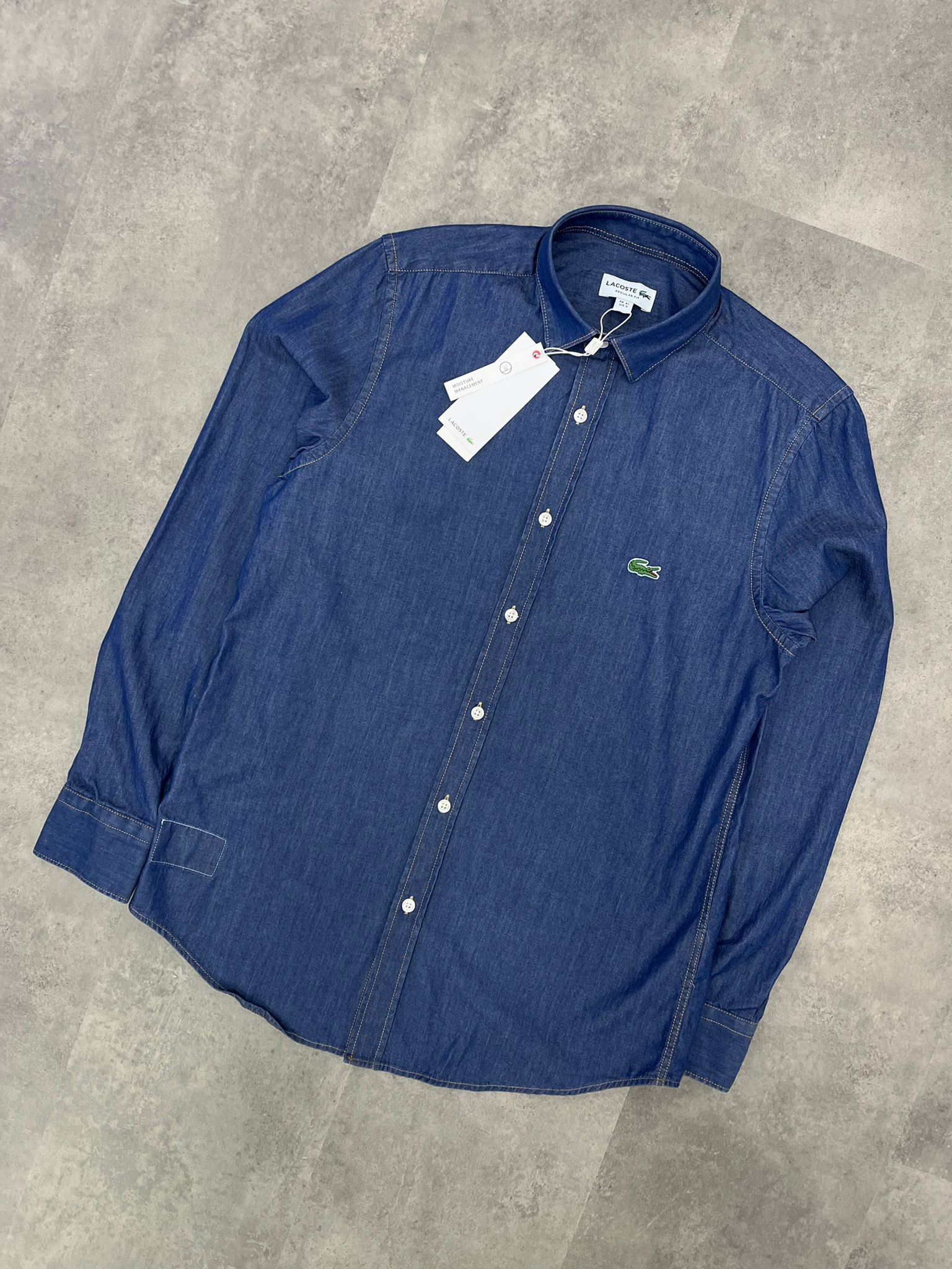 Yeni Sezon Yazlık Pamuk Özel Seri Kot Navy Blue Gömlek