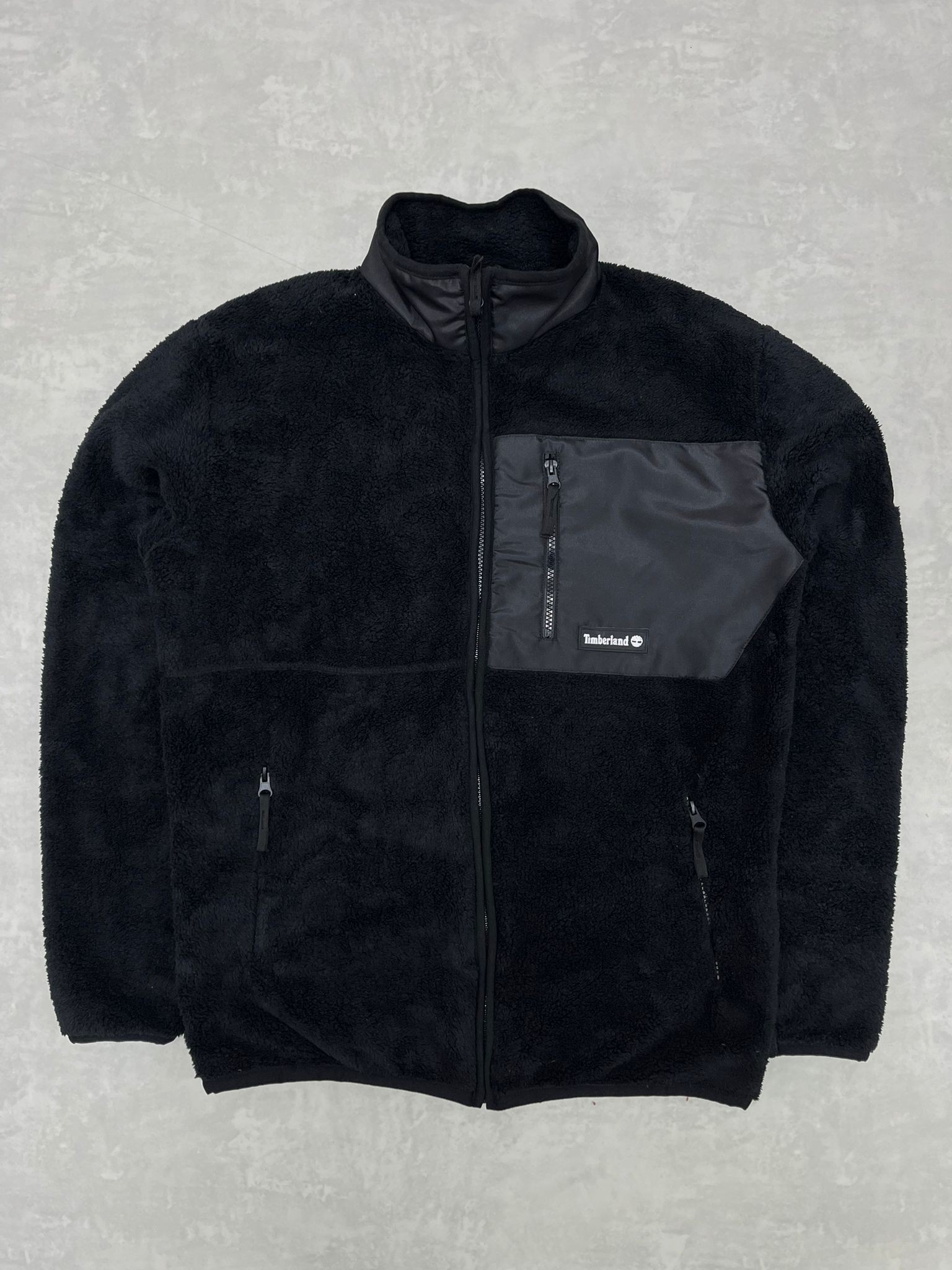 Yeni Sezon Tam Fermuarlı Kaplamalı Peluş Black Ceket 