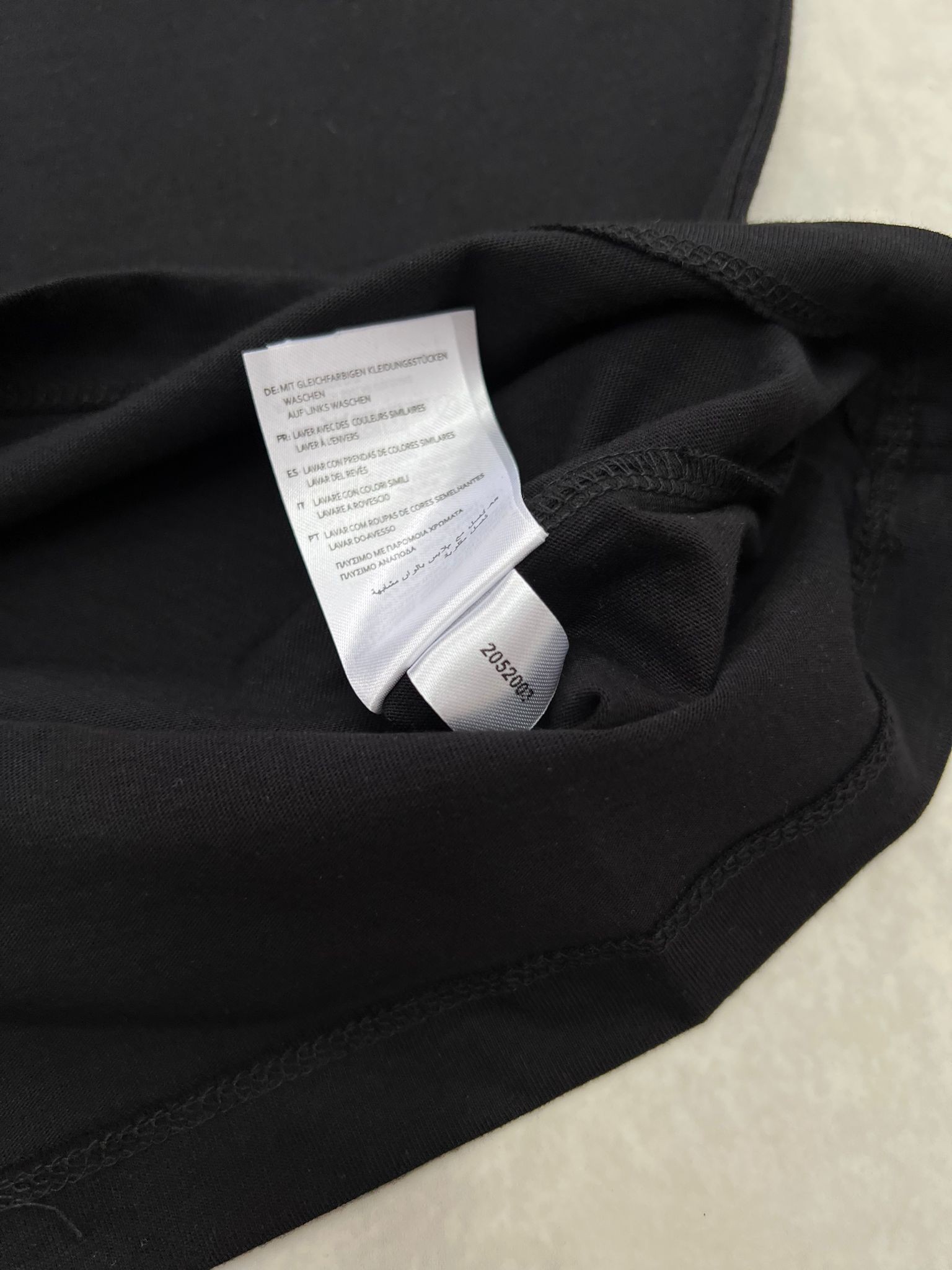 Limited Edition Fermuarlı Essential Logo Black T-shirt