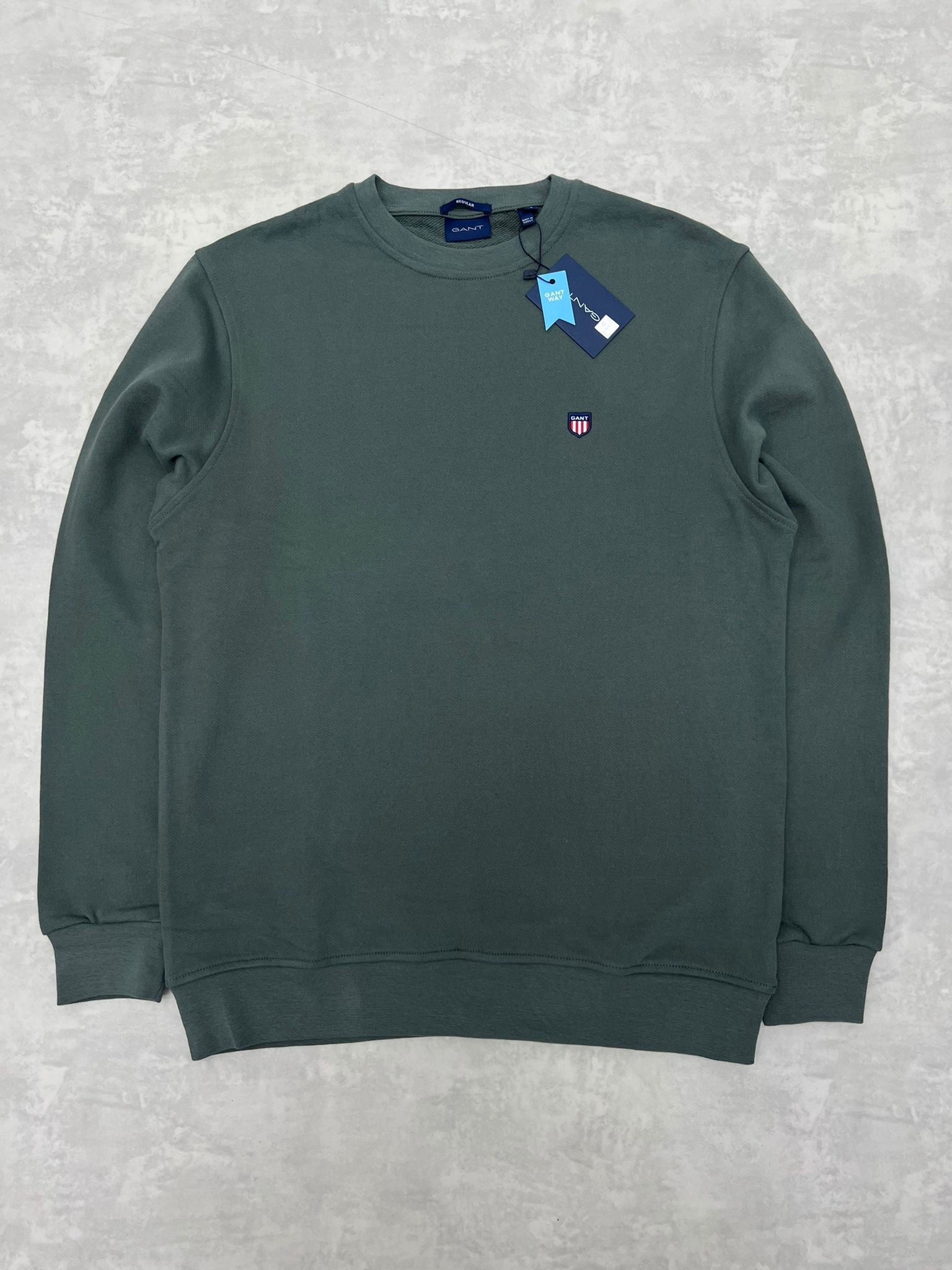 Classic Basic Ceast Logo Haki Sweatshirt