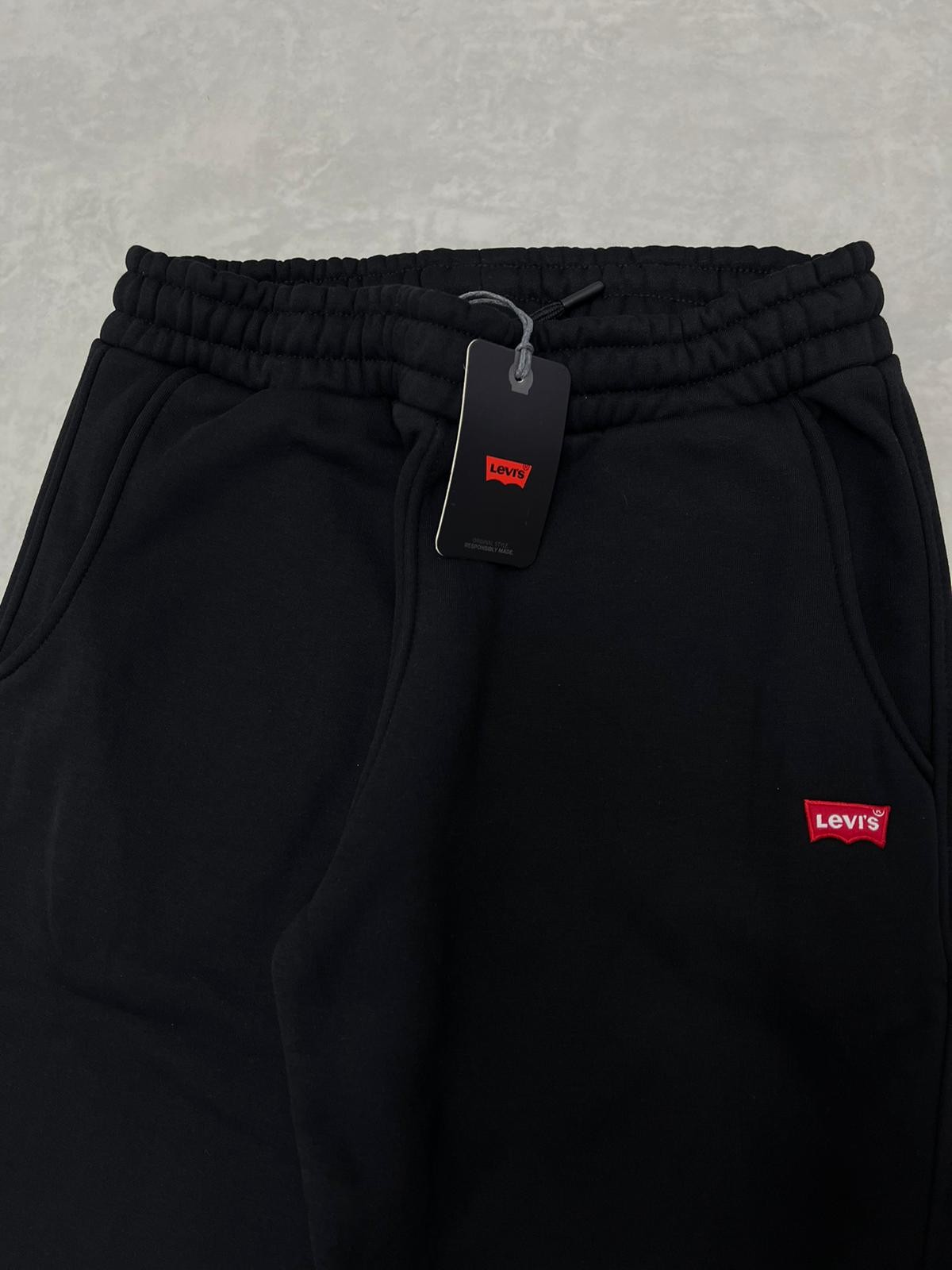 Kışlık Kalın Kumaş Black Nakış Logo Jogger