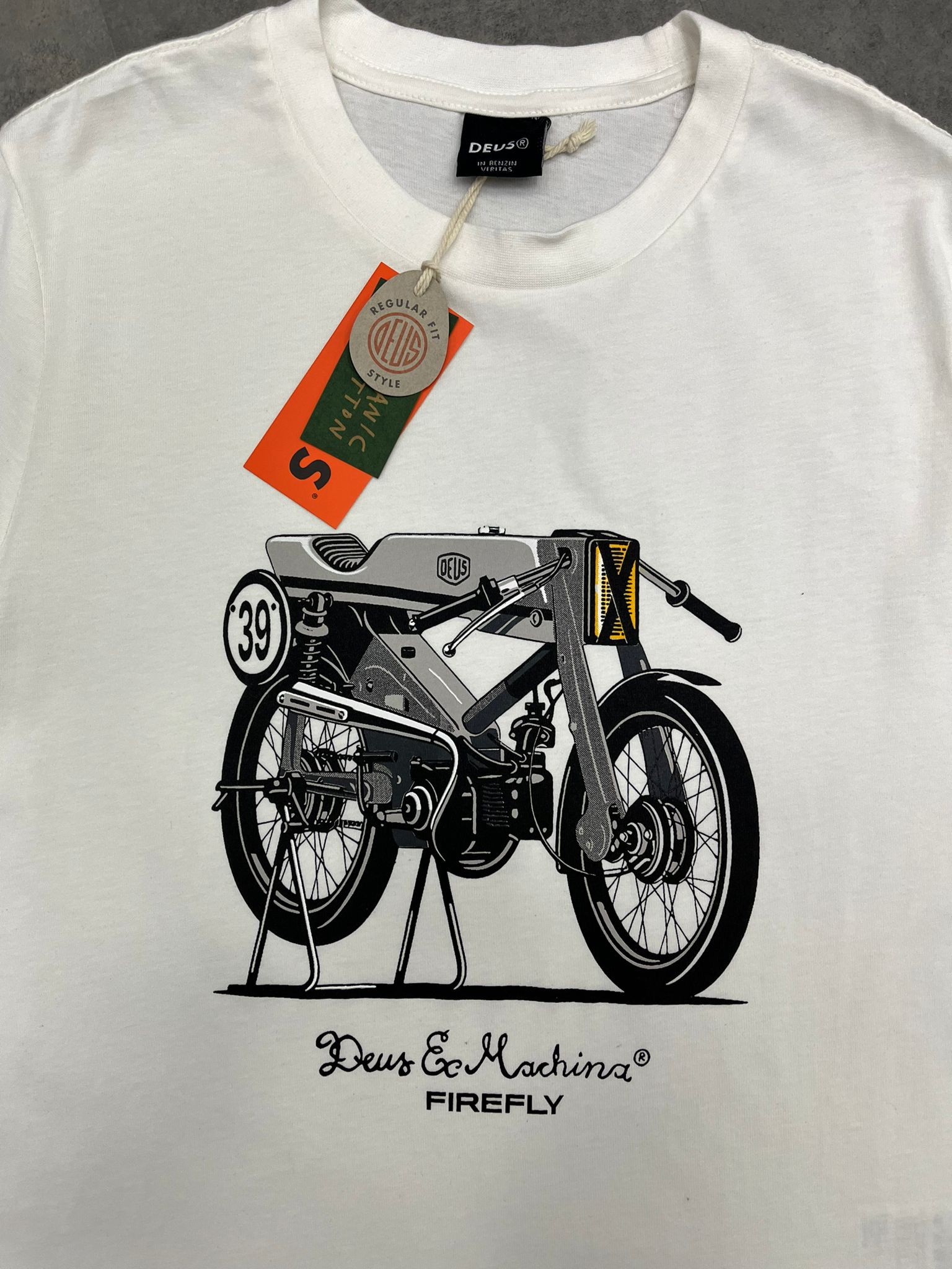 Yeni Sezon Ex Machina Fire Flay Cream T-shirt