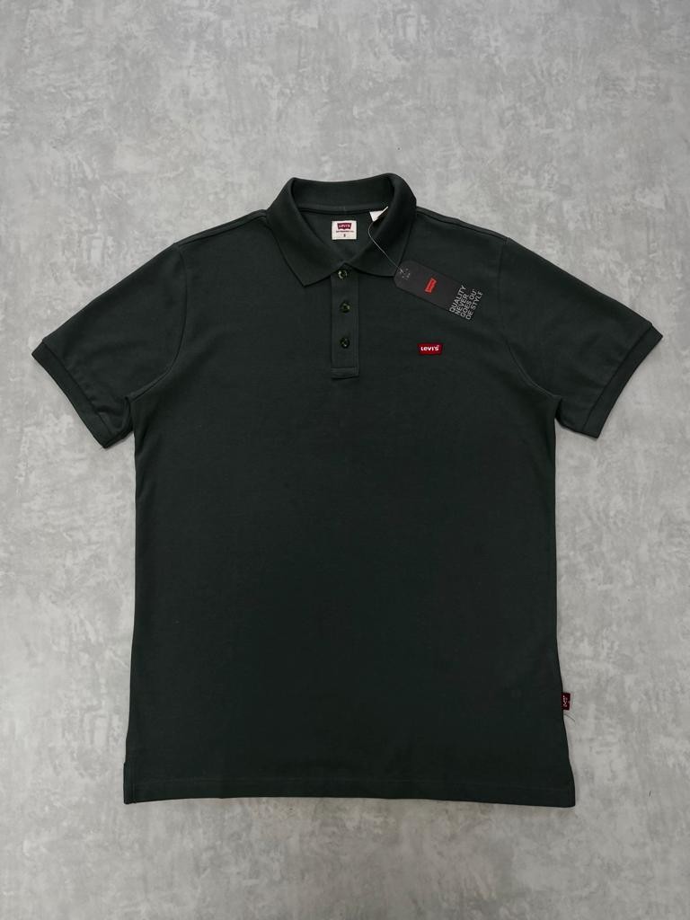 Classic Logo Basic Haki Polo Yaka T-shirt