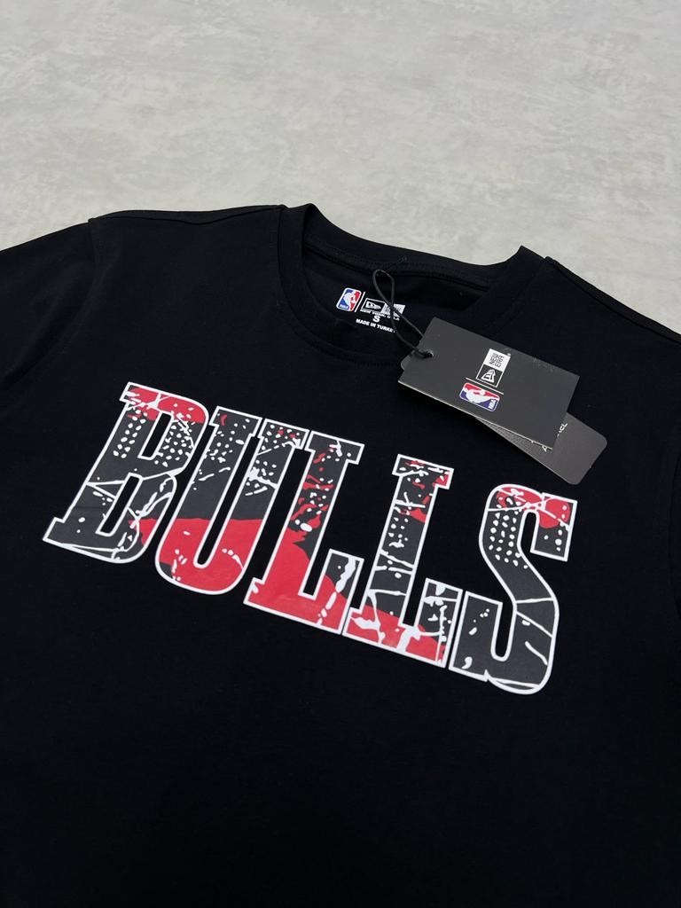 Nba Chicago Bulls Icon Logo Black T-shirt