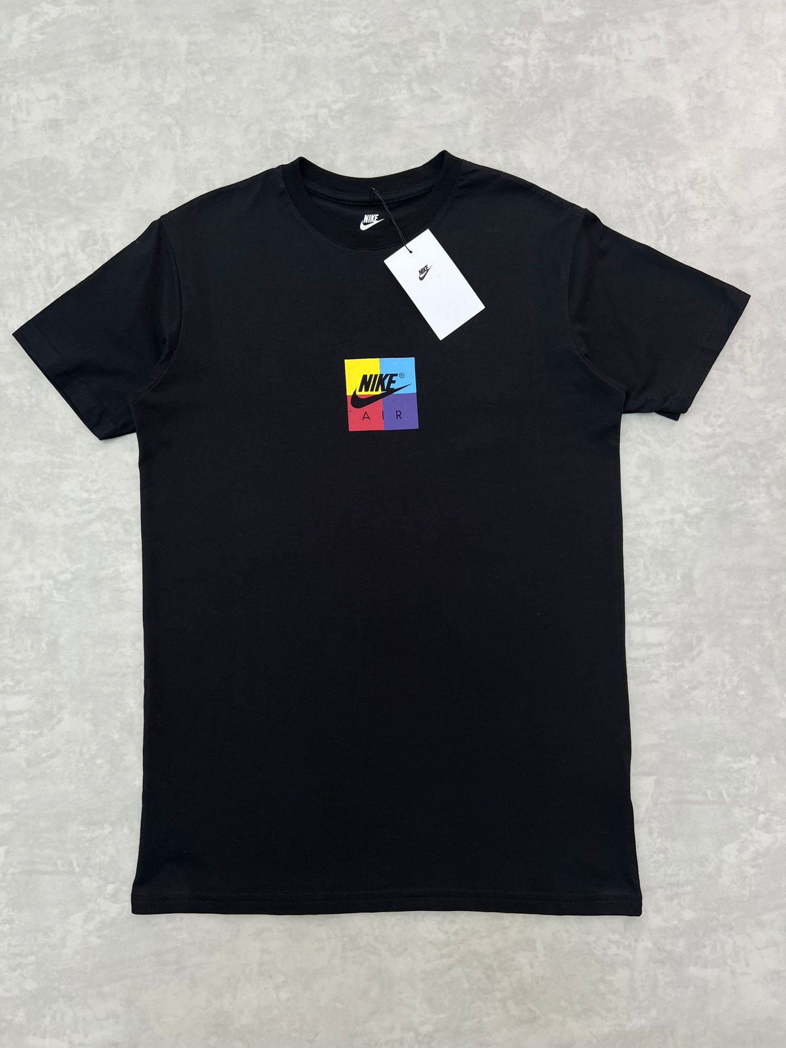 Color Box Back Print Black  T-shirt