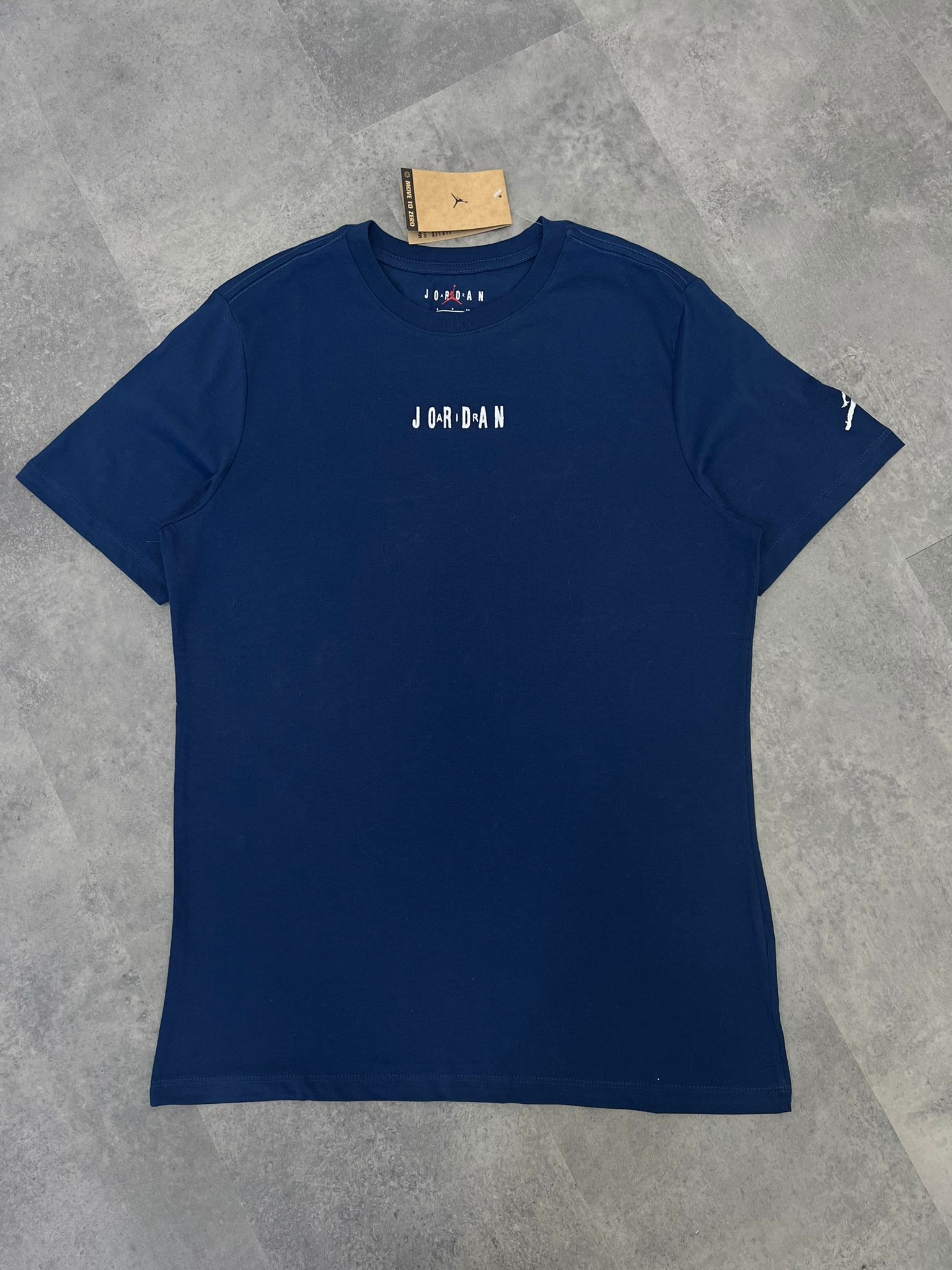 Yeni Sezon Basic Mid Icon Essential Logo Navy Blue T-shirt