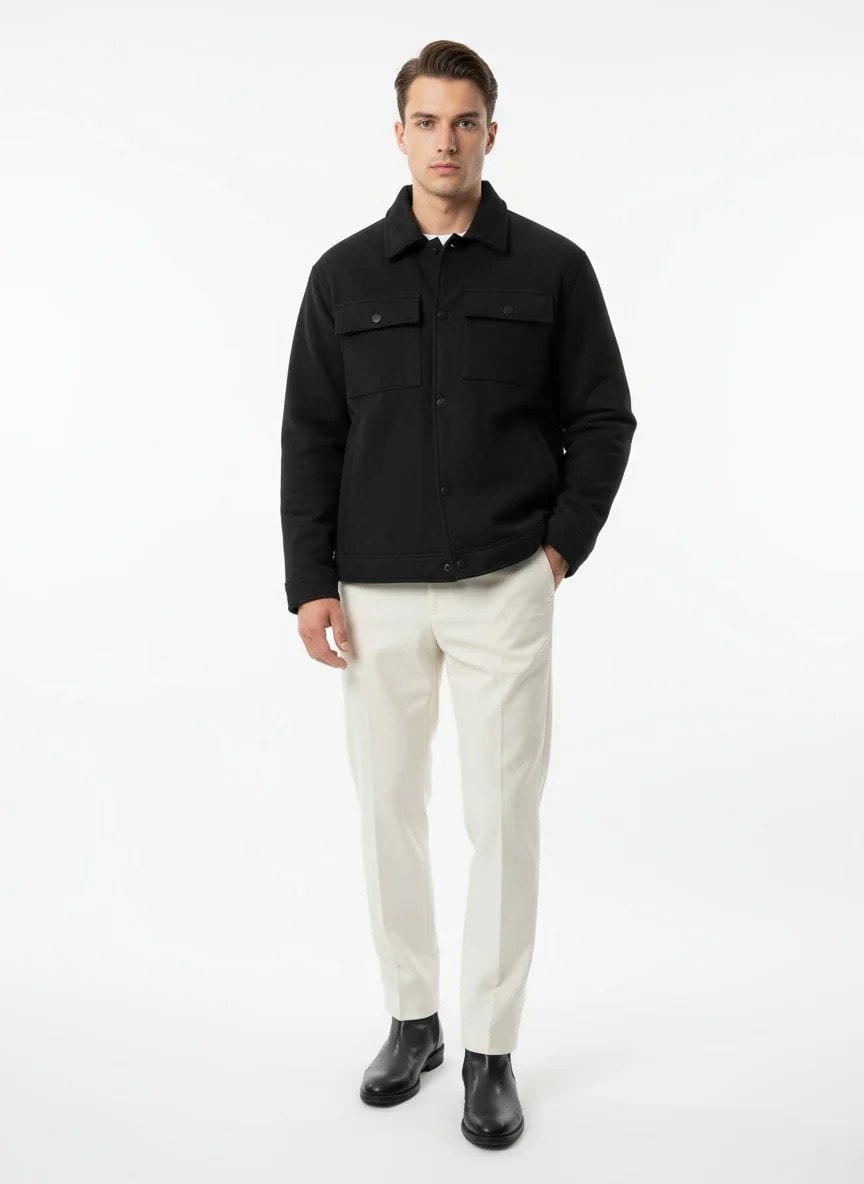 Yeni Sezon Süet Astarlı  Mont