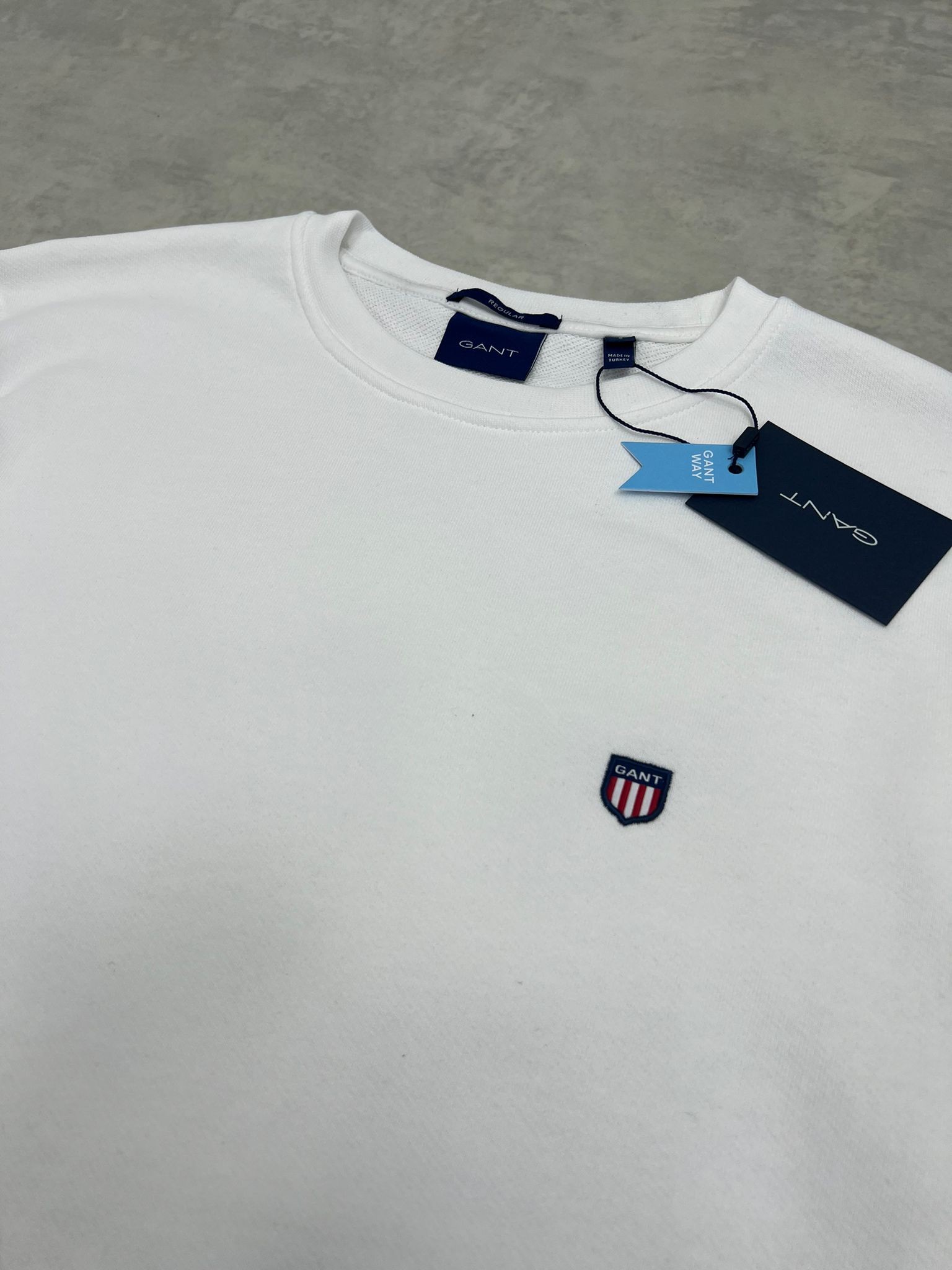 Yeni Sezon American Sportswear Basic İcon Logo White Sweatshirt