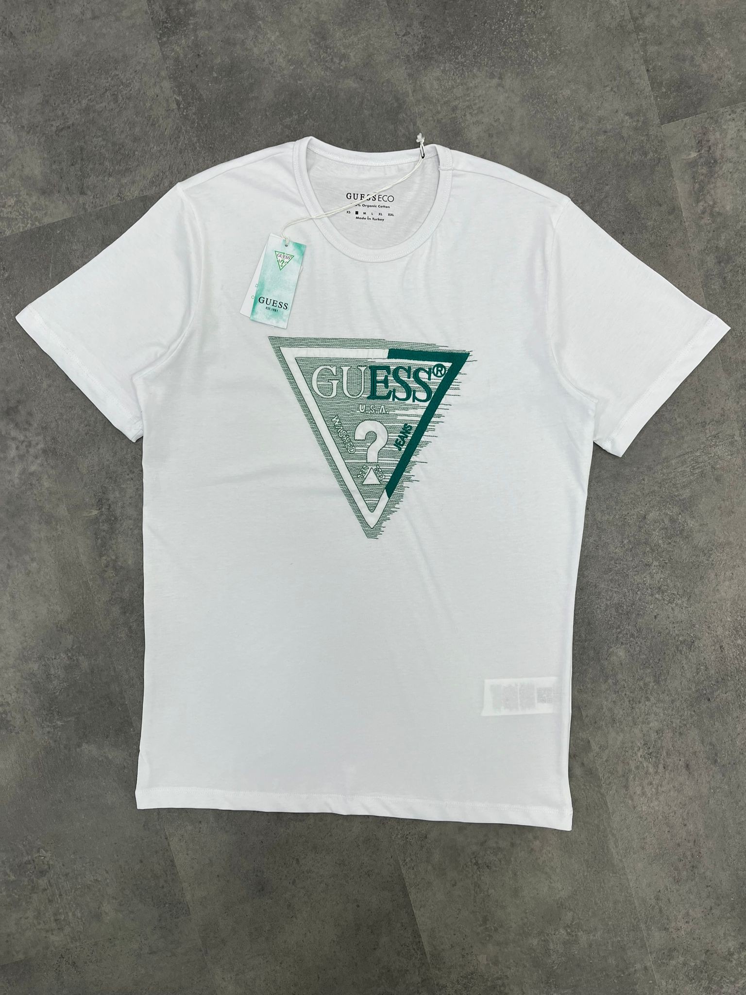 Yeni Sezon Usa Washed Jeans  White T-shirt