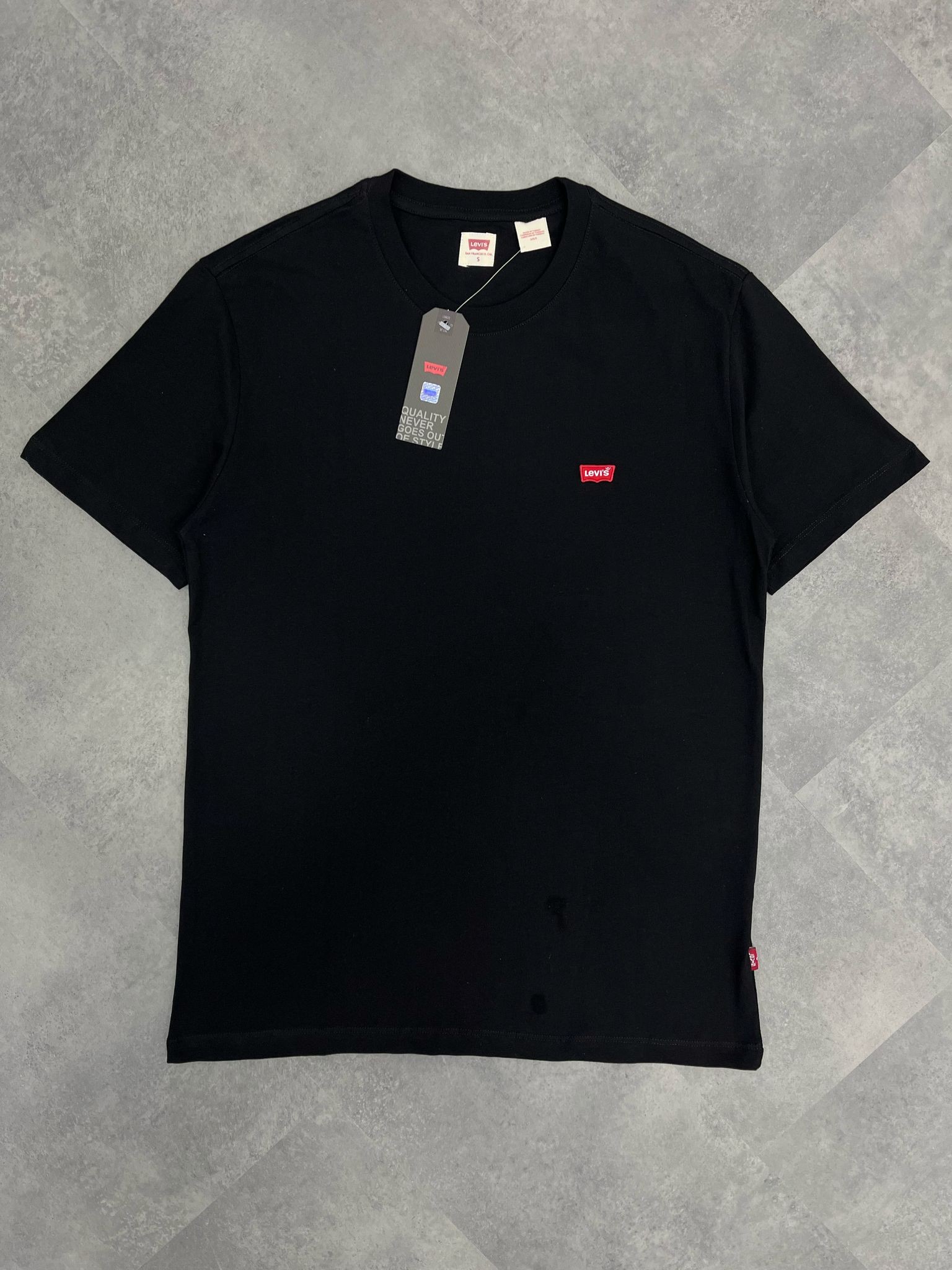 Yeni Sezon Essential Classic Mini Logo Basic T-shirt - SİYAH