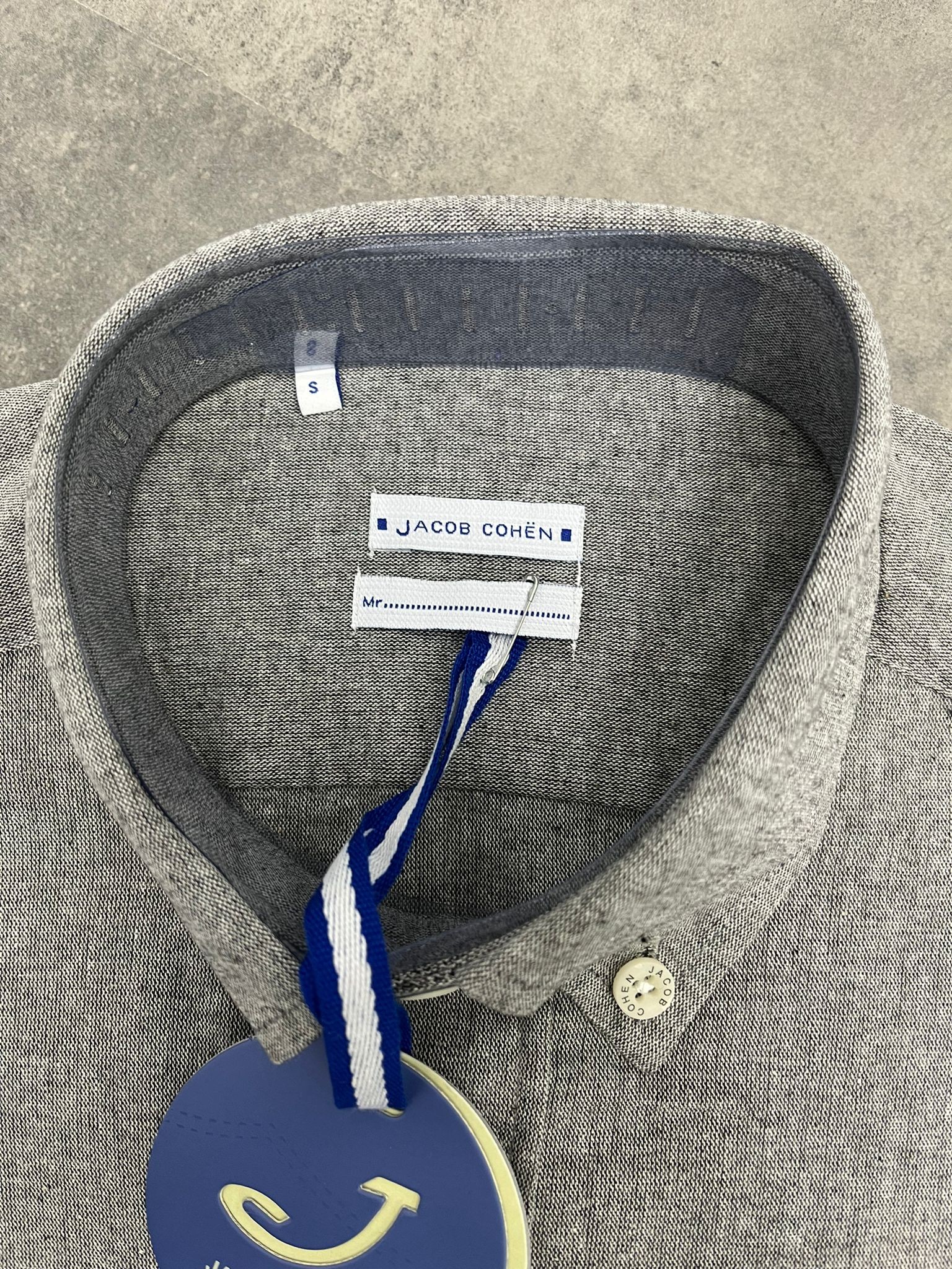 Yeni Sezon Basic Classic  Gray Extra Regular Keten Gömlek