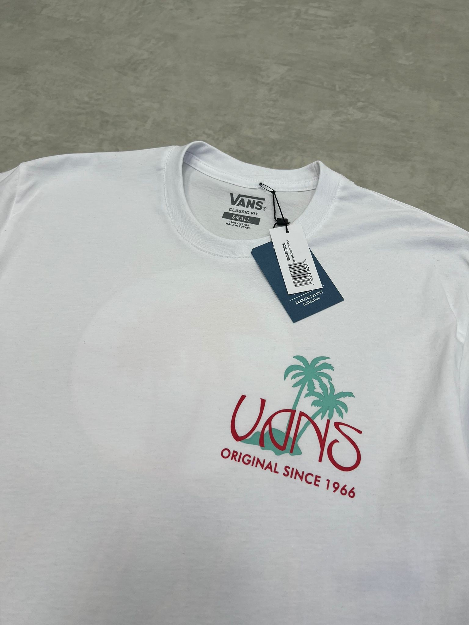 Palm Beach  Back Print White T-shirt