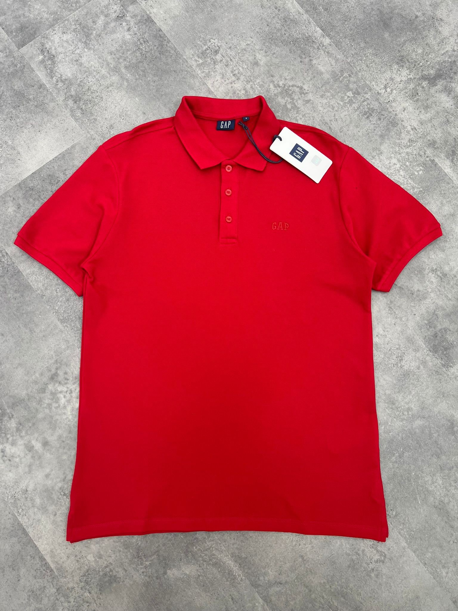 Yeni Sezon Ton To Tone Polo Yaka Red T-shirt