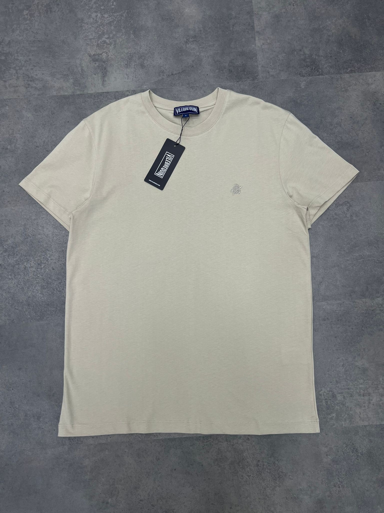 Yeni sezon  Fish Basic Mini Logo Cream T-shirt