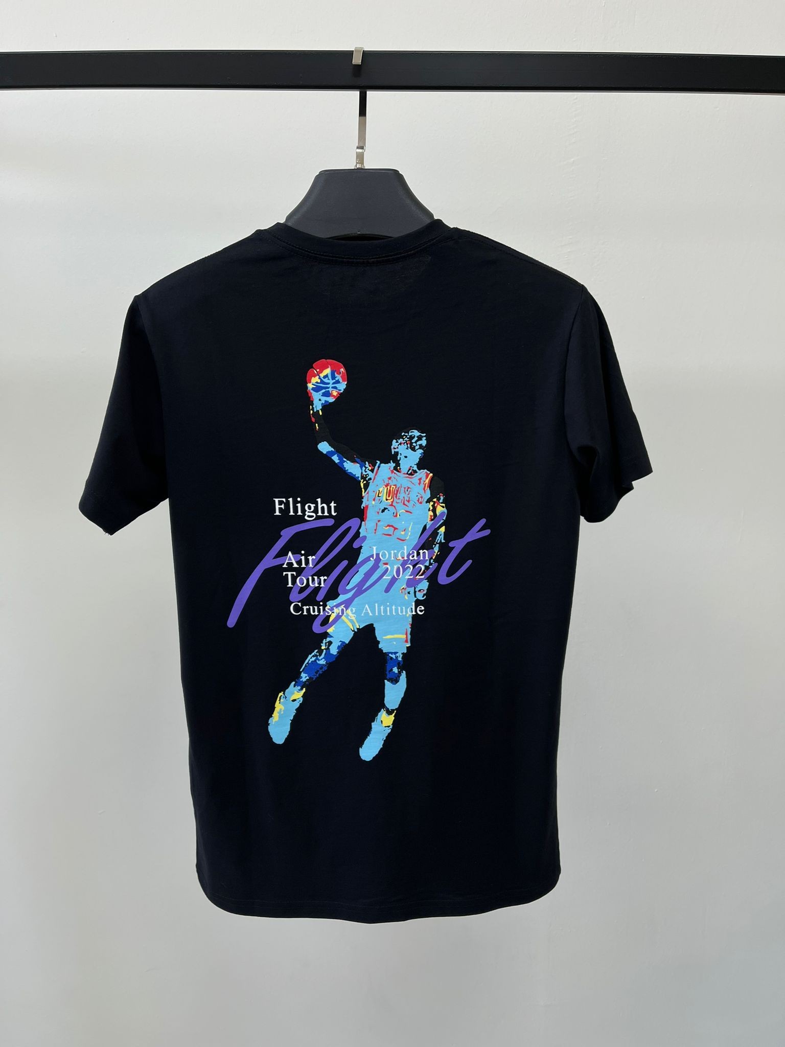 Back To Print Jordan Flight Black T-shirt