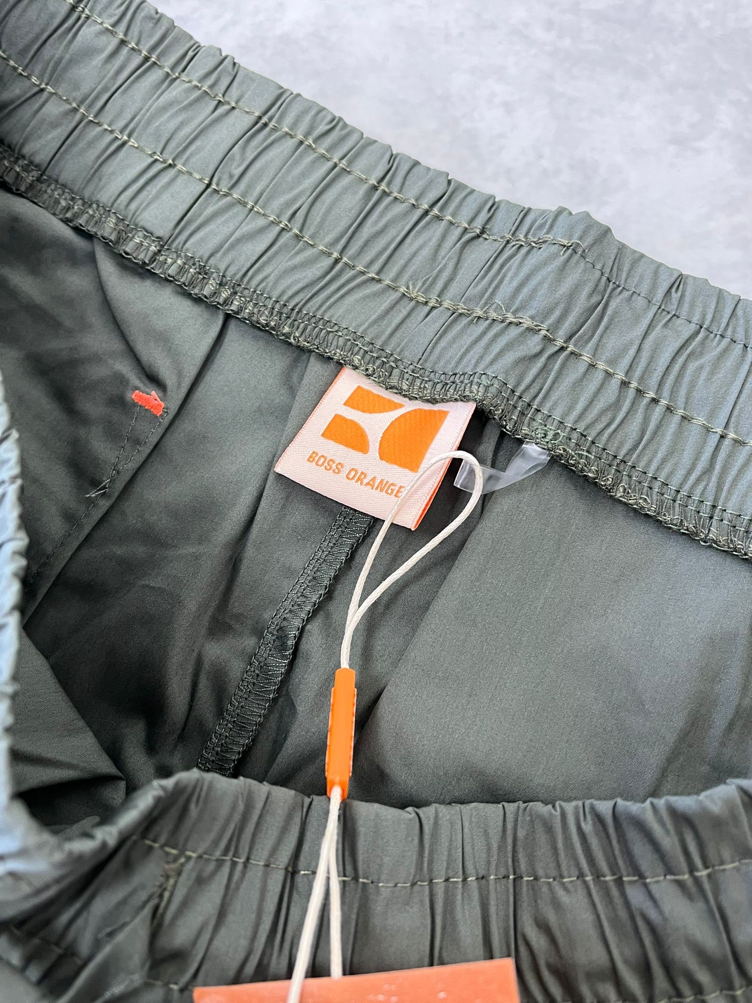 Orange Premium Astarsız Haki Deniz Şortu