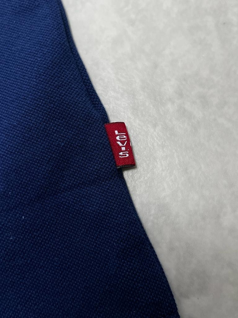 Classic Logo Basic Lacivert Polo Yaka T-shirt