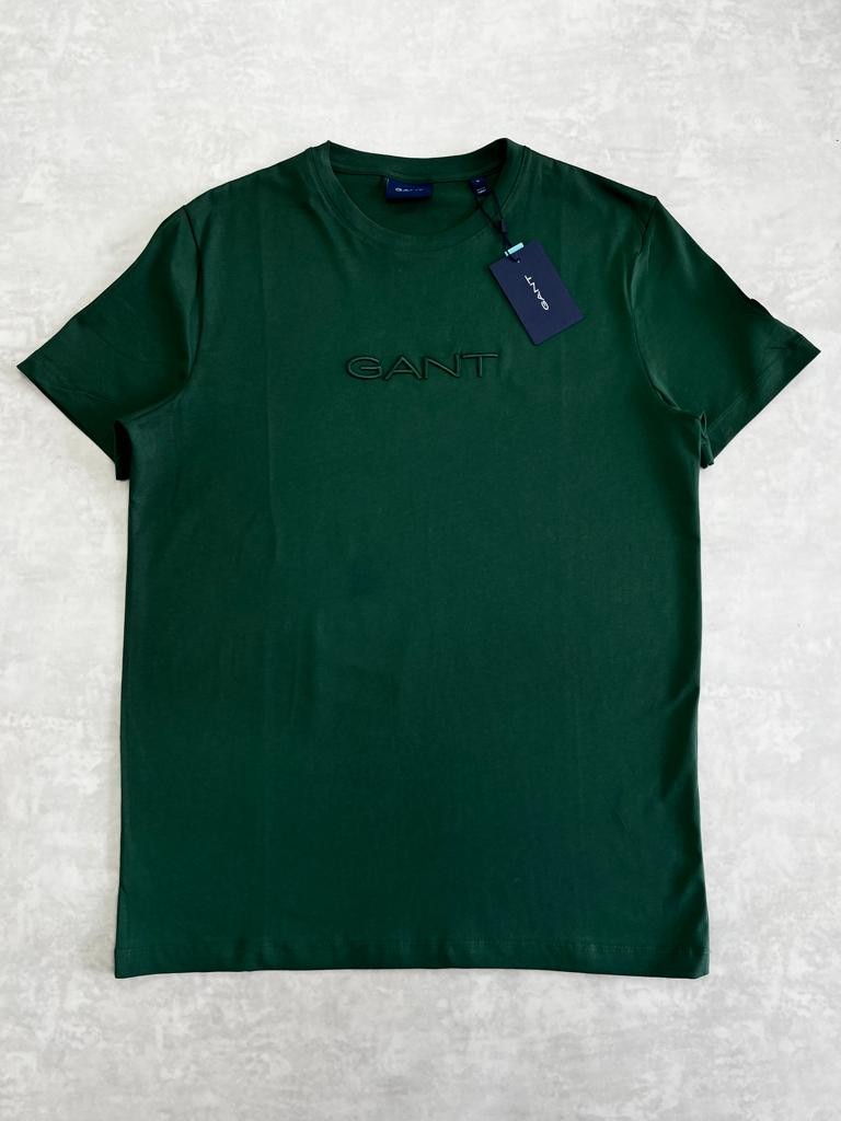 Ton to Tone Essential Mid Icon Logo Dark Green T-shirt