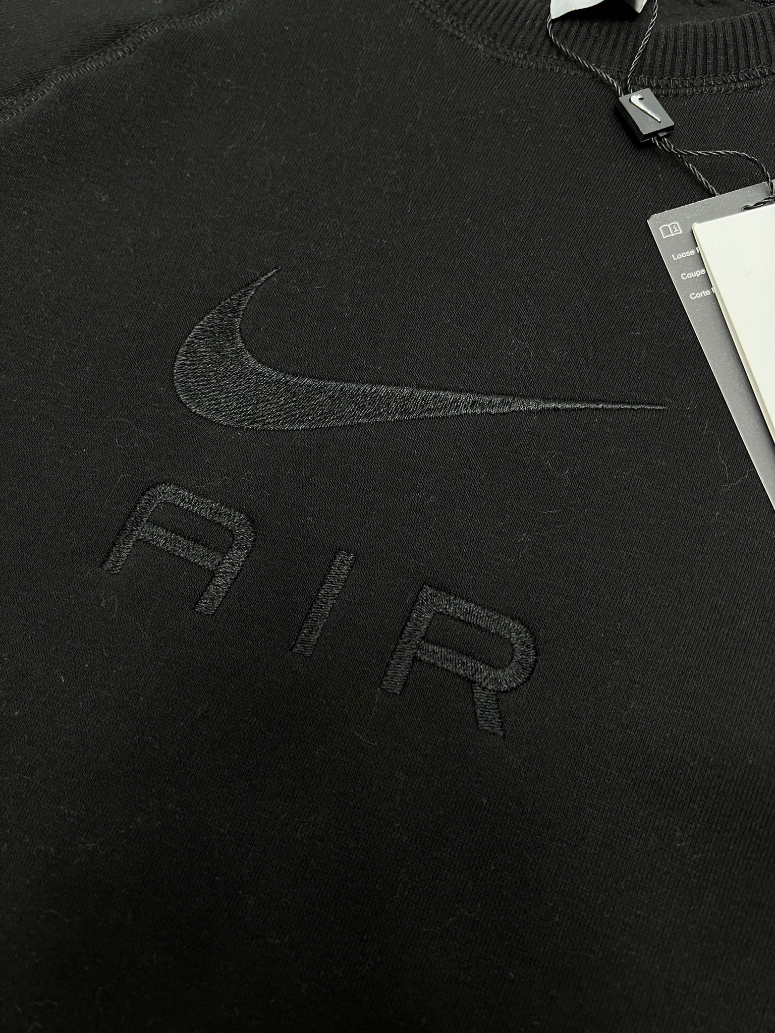 Air Mid Icon Logo Black Sweatshirt