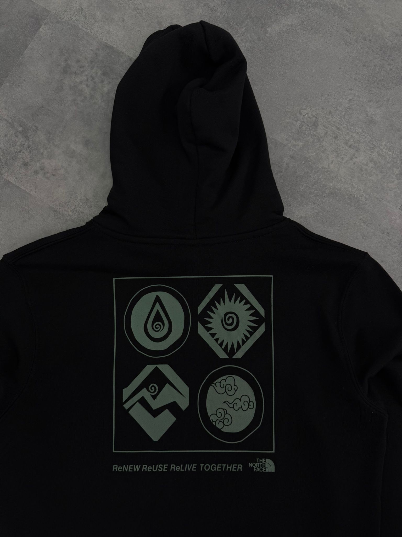 Yeni Sezon ReNEW Back To Print Hoodie