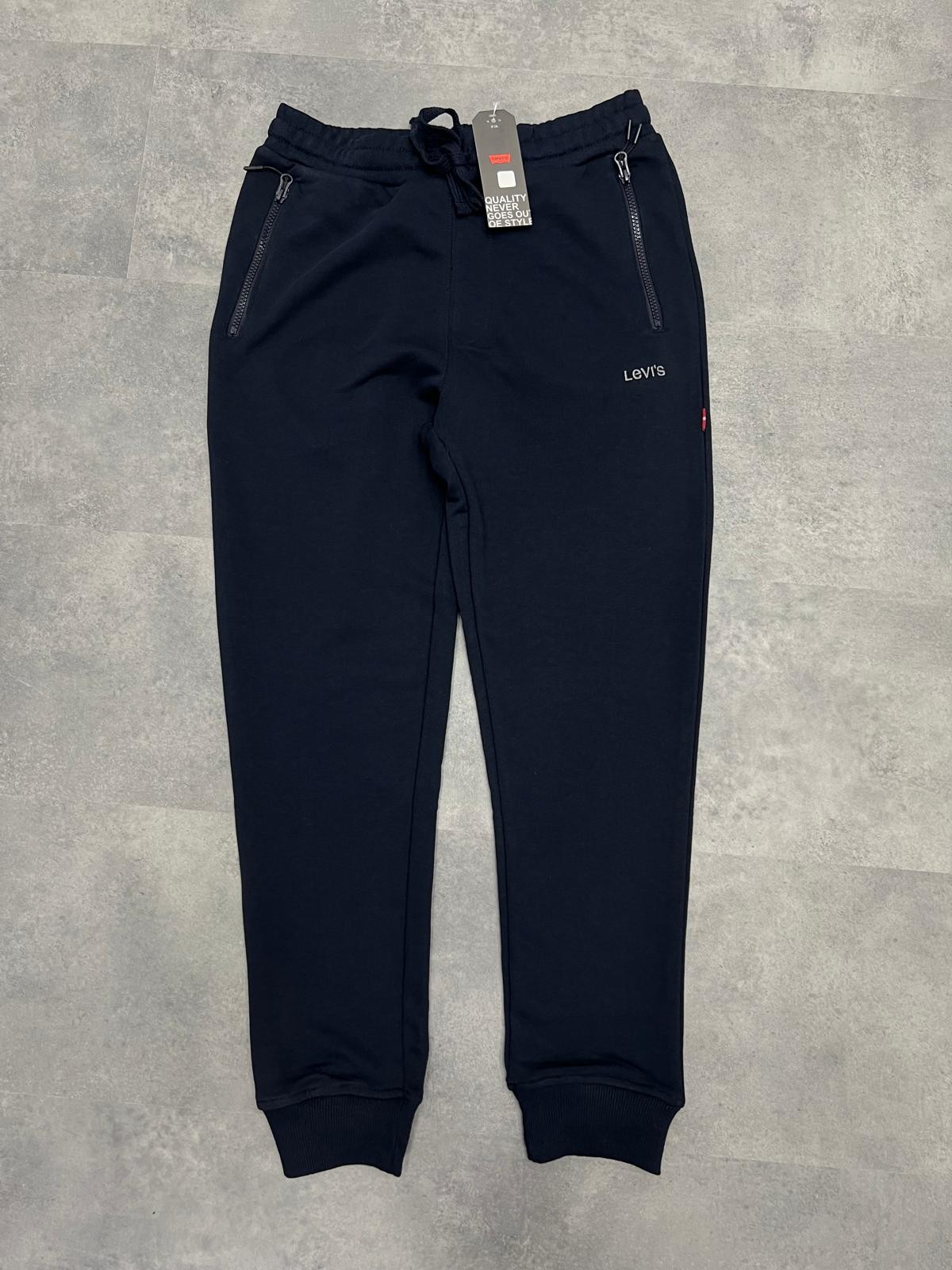 Yeni Sezon Mevsimlik Organik Pamuk Navy Blue Eşofman Altı