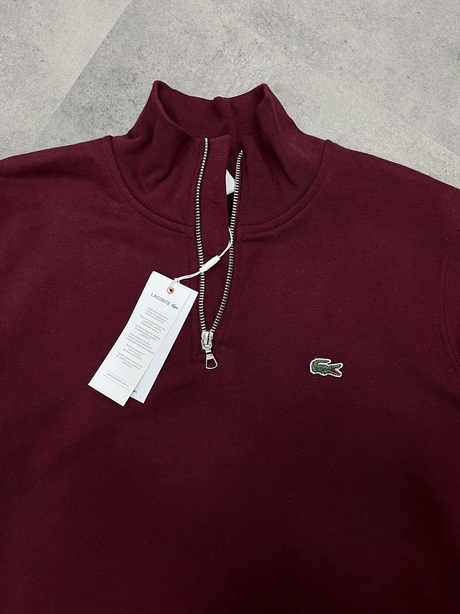 Yeni Sezon Basic Half Zip  Classic Mini Logo Sweatshirt