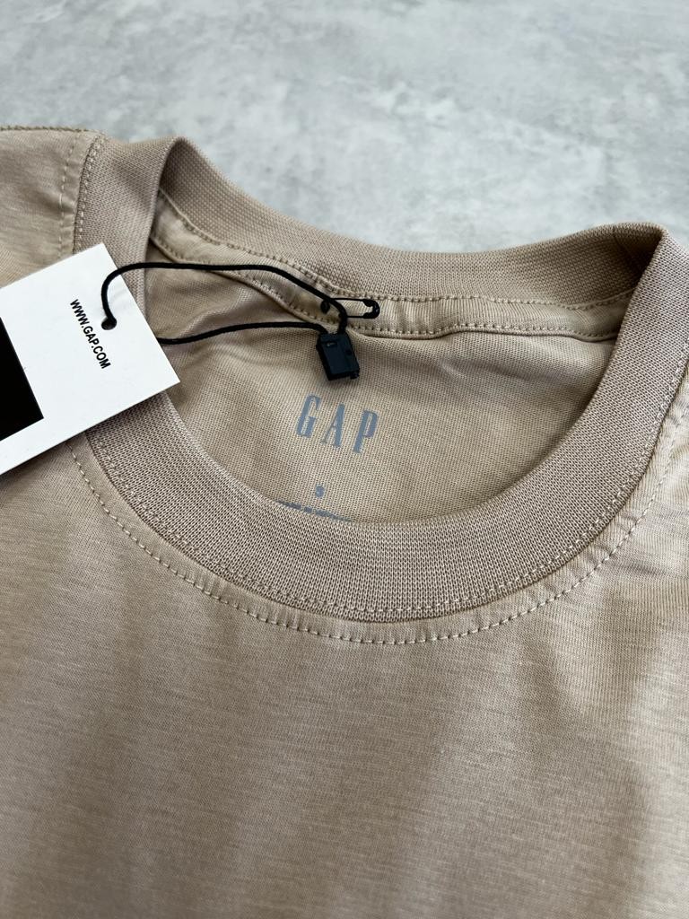 Icon Mid Logo Cream  T-shirt