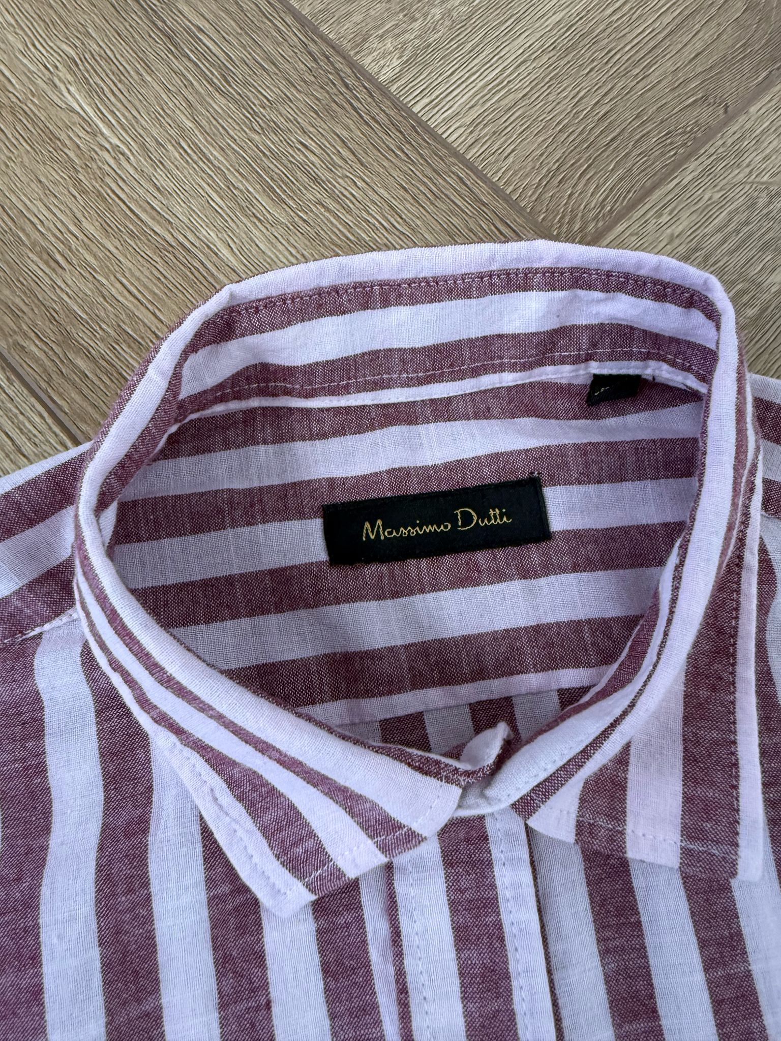 Yeni Sezon Çizgili Keten Gömlek