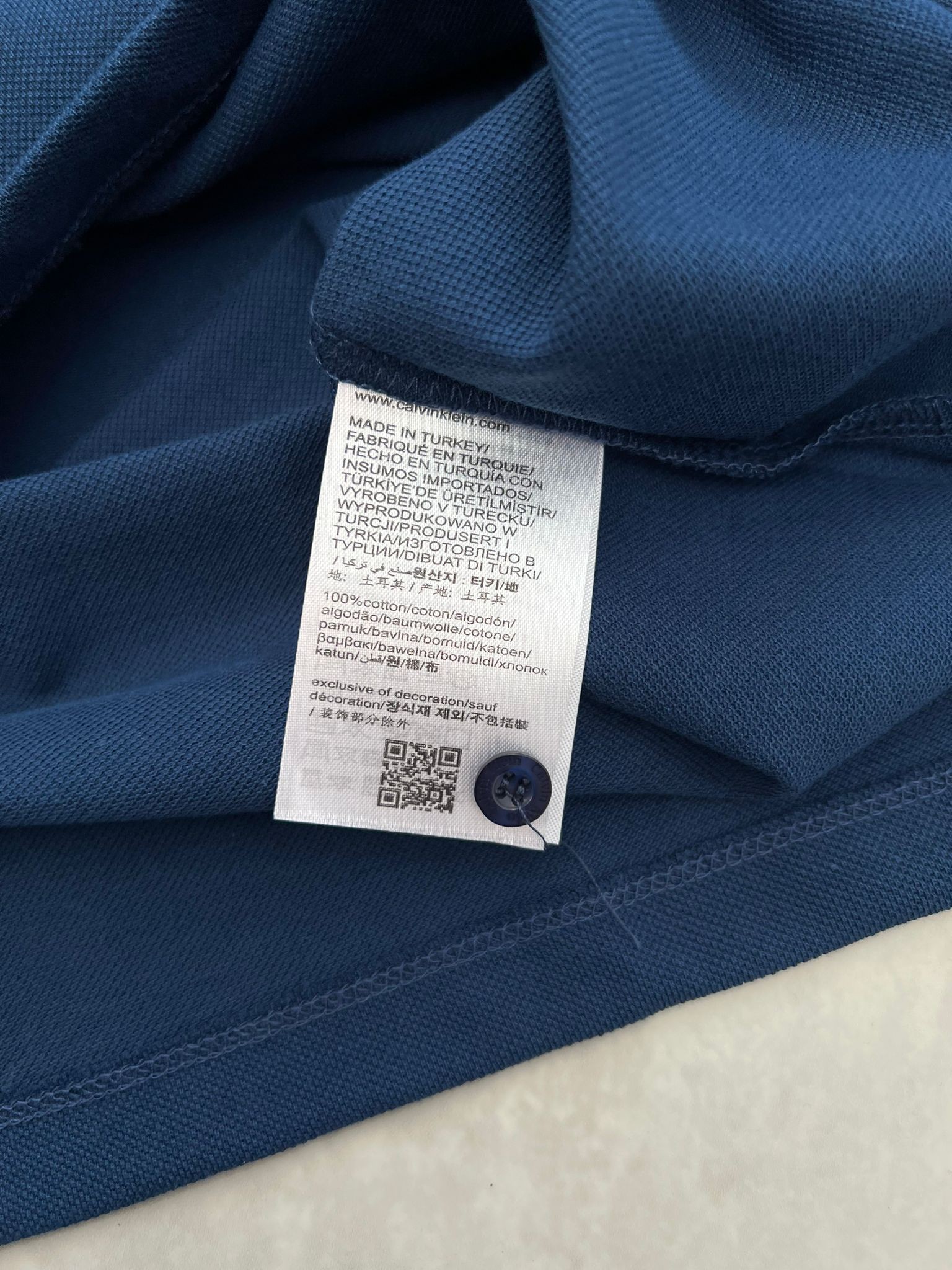 Plastik Logo Basic Classic Navy Blue  T-shirt