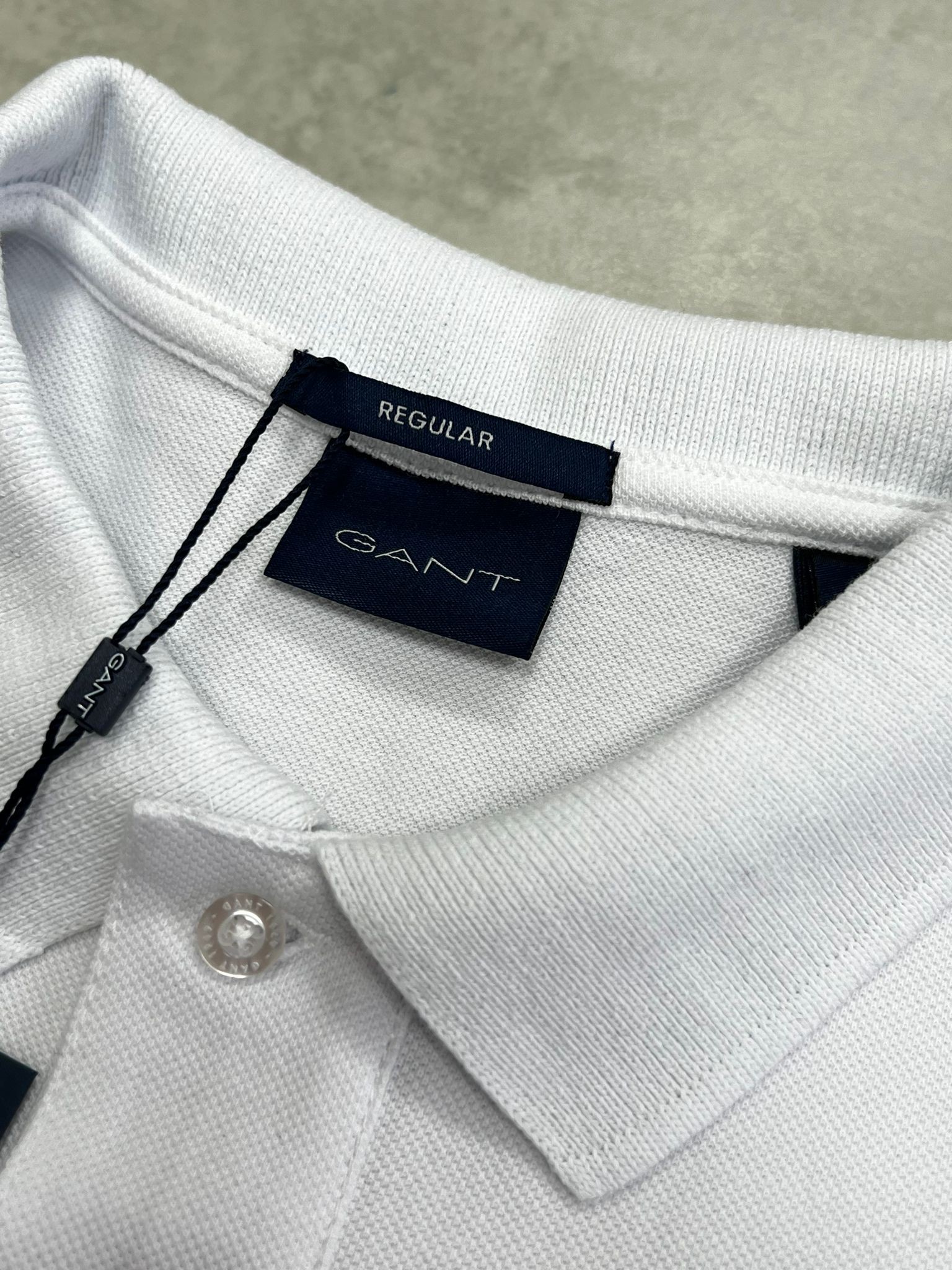 Classic Ceest Logo Basic White Polo Yaka T-shirt