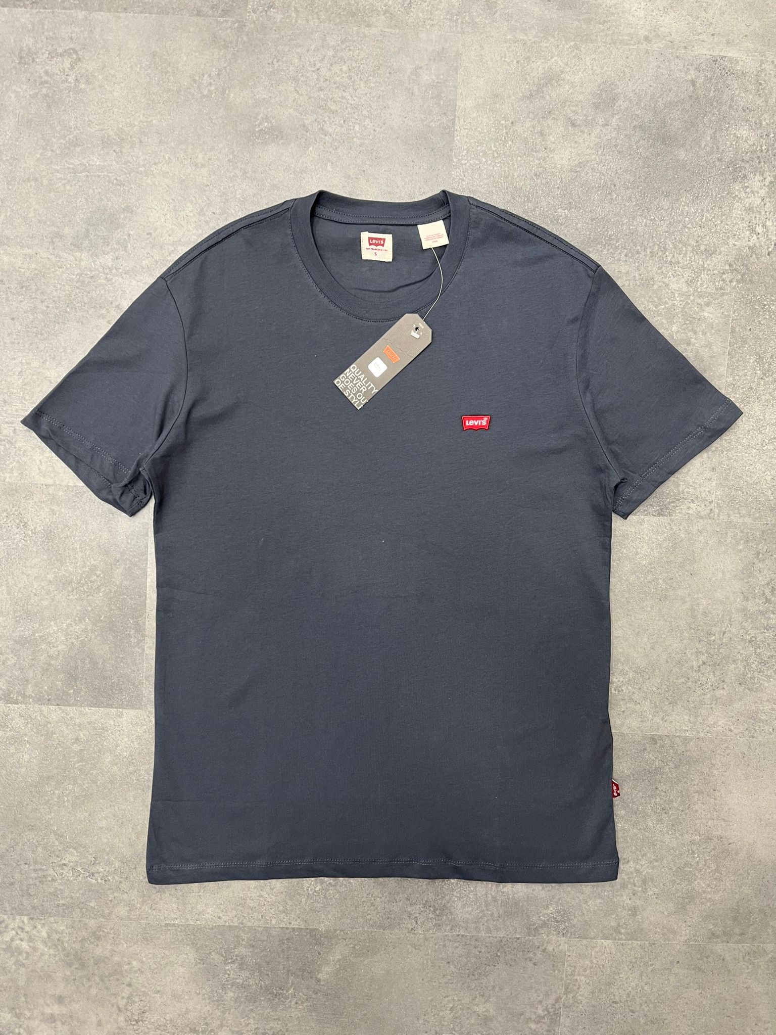 Yeni Sezon Classic Mini Logo Basic Antrasit  T-shirt