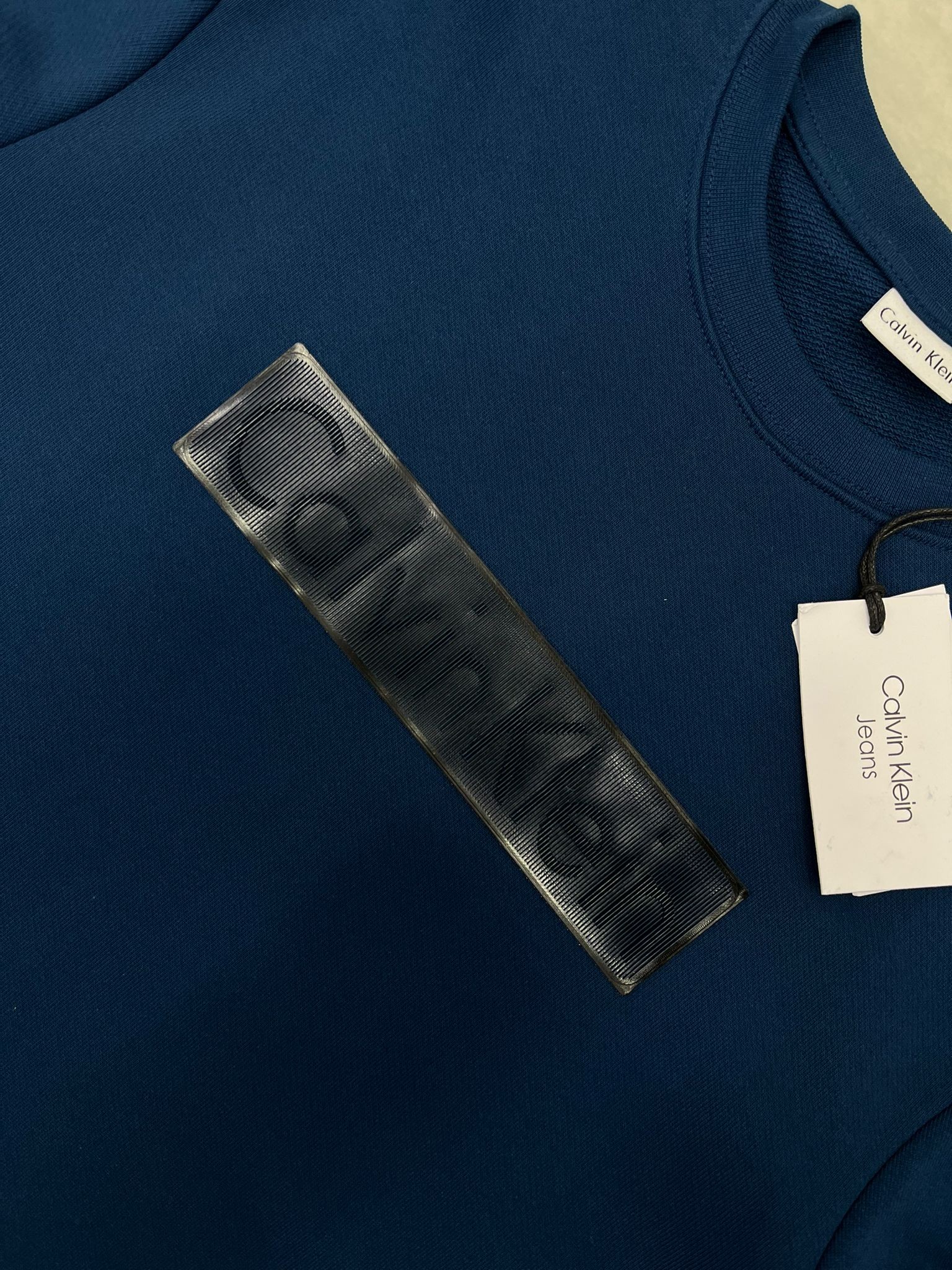 Yeni Sezon Hologram Logolu Özel Seri Navy Blue Sweatshirt