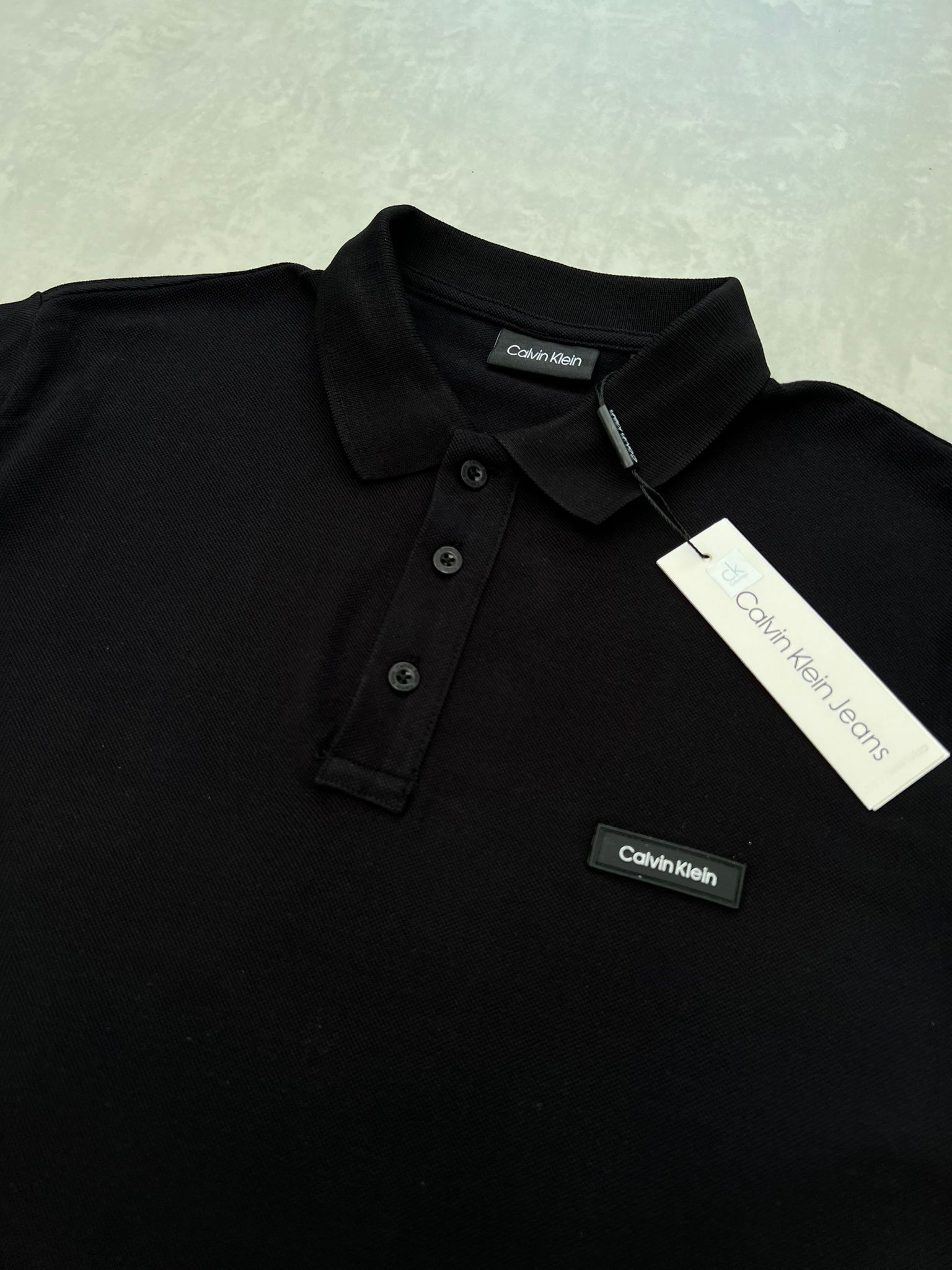 Plastik Logo Basic Classic  Siyah T-shirt