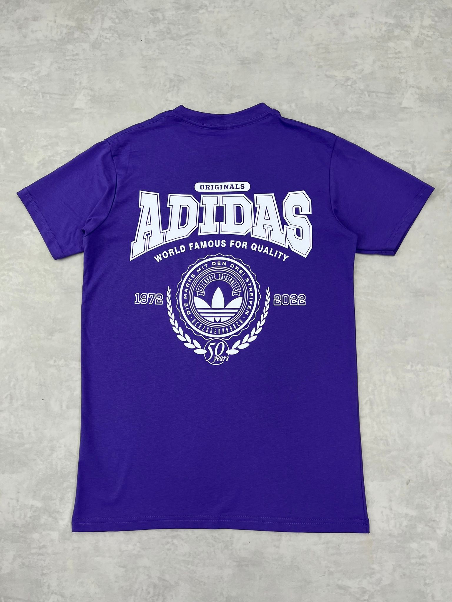 Back To Print World Famous Purpel  T-Shirt