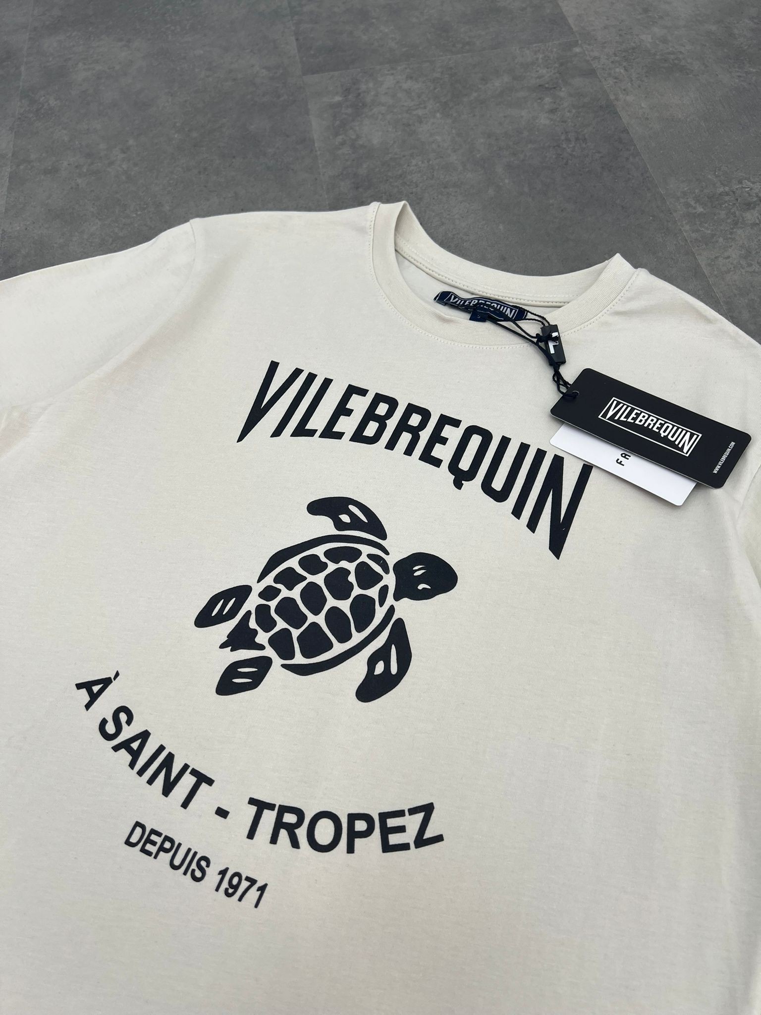 Yeni sezon Print Fish Waıtıng   Mid Icon Cream T-shirt