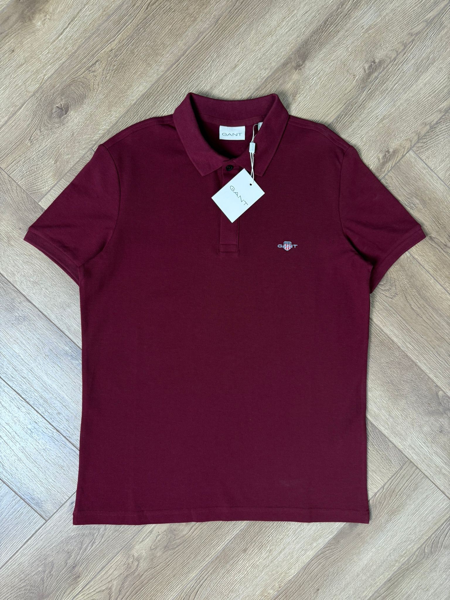 Yeni Sezon Essential Basic Mini Logo Polo Yaka - BORDO