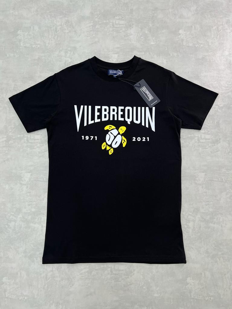 Turtle Printed Black T-shirt