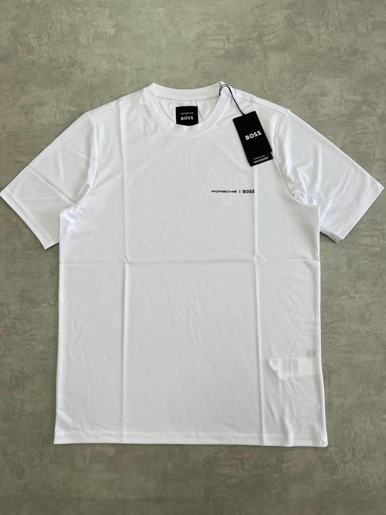 Porche x Bss Logo Clima Cool (Nefes Alan) White T-shirt