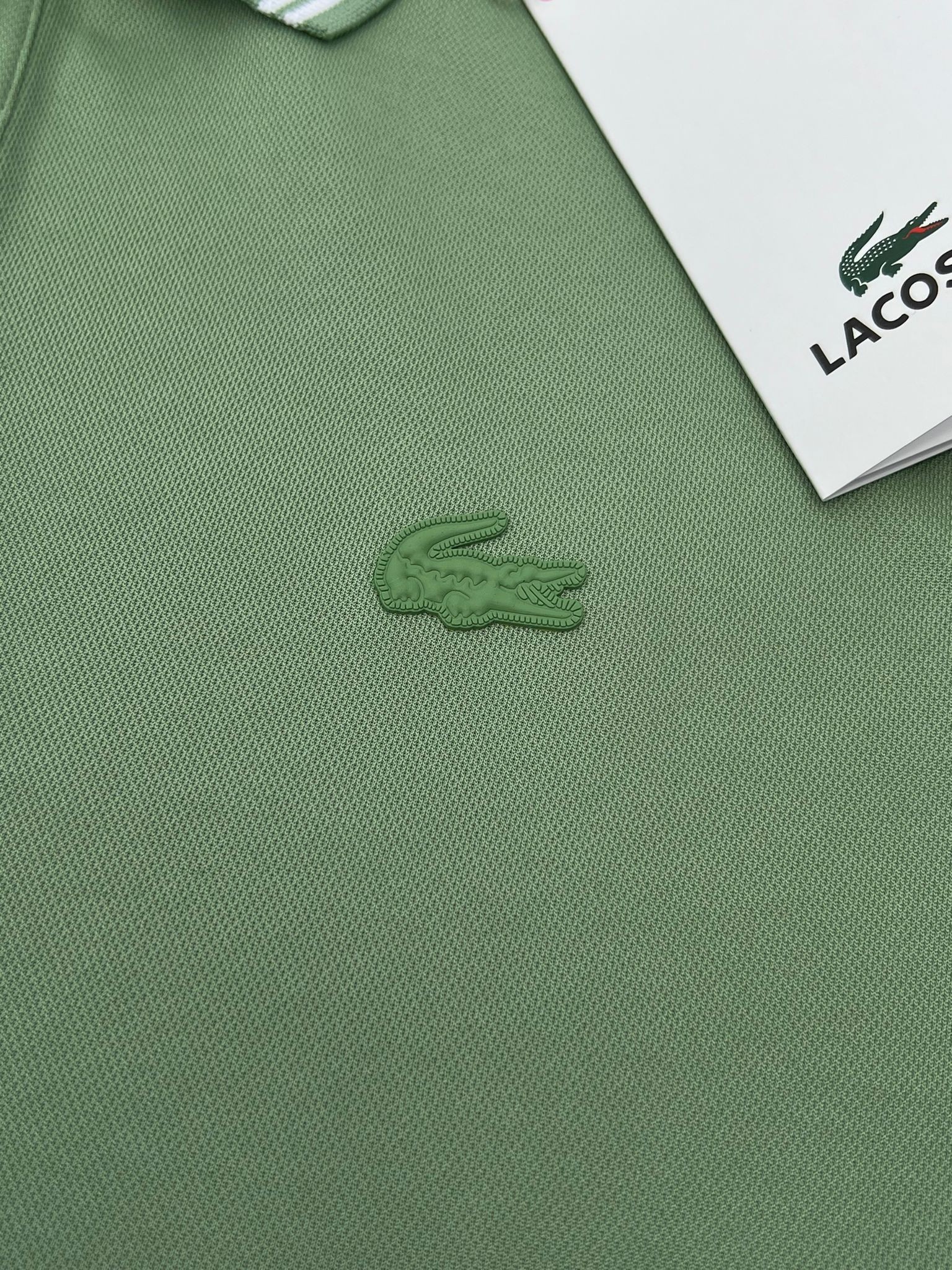 Clima Cool (Nefes Alan) Yaka Şeritli Light Green T-shirt