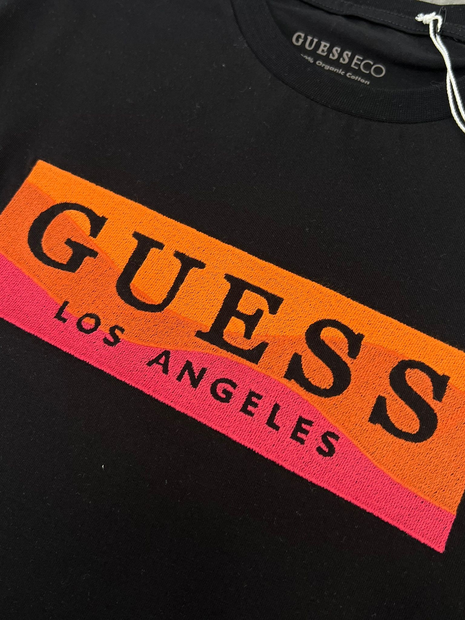 Yeni Sezon Los Angeles Full Nakış Logo Black T-shirt