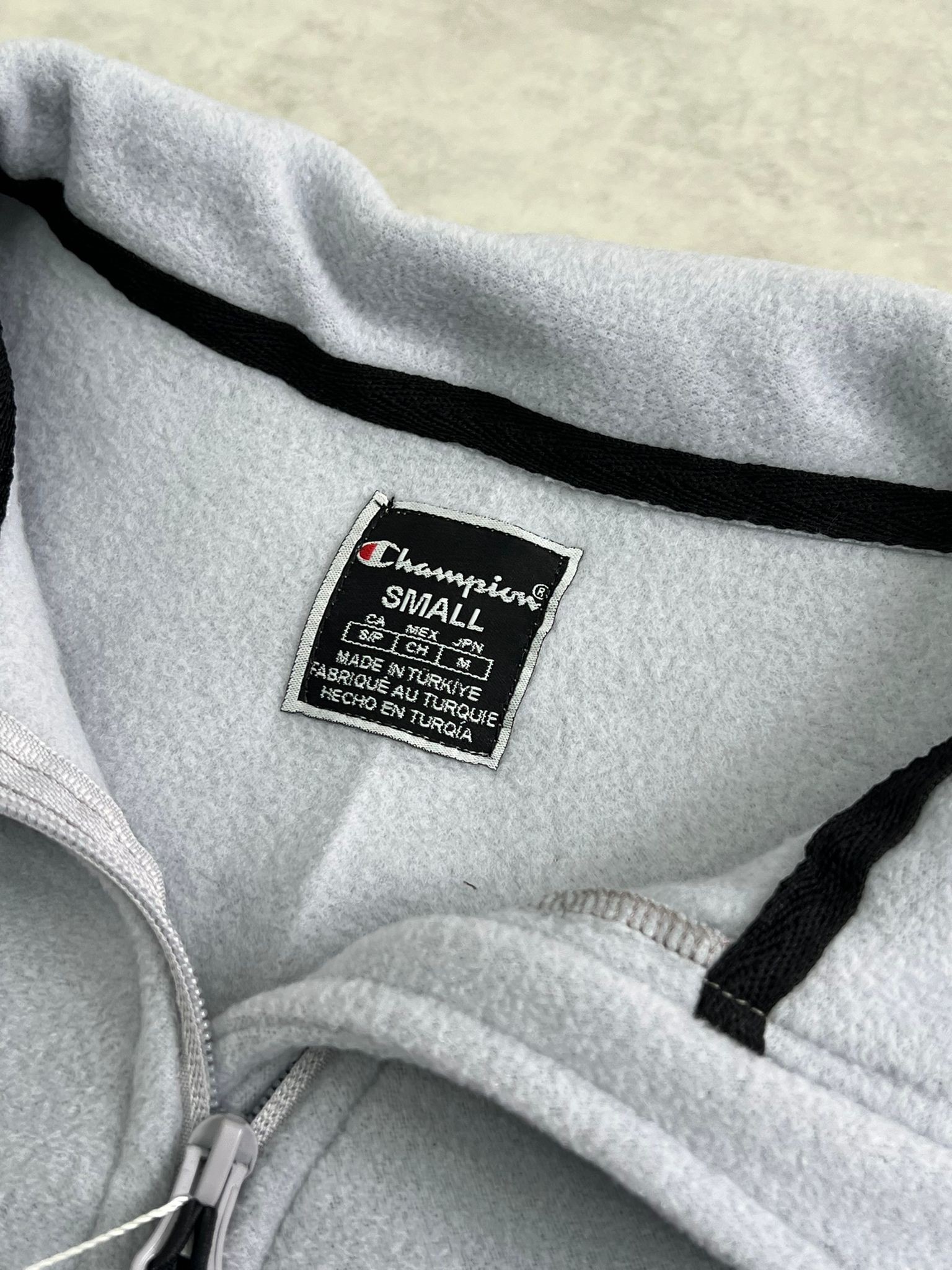 Yeni Sezon Yarım Fermuarlı Gray Polar Sweatshirt