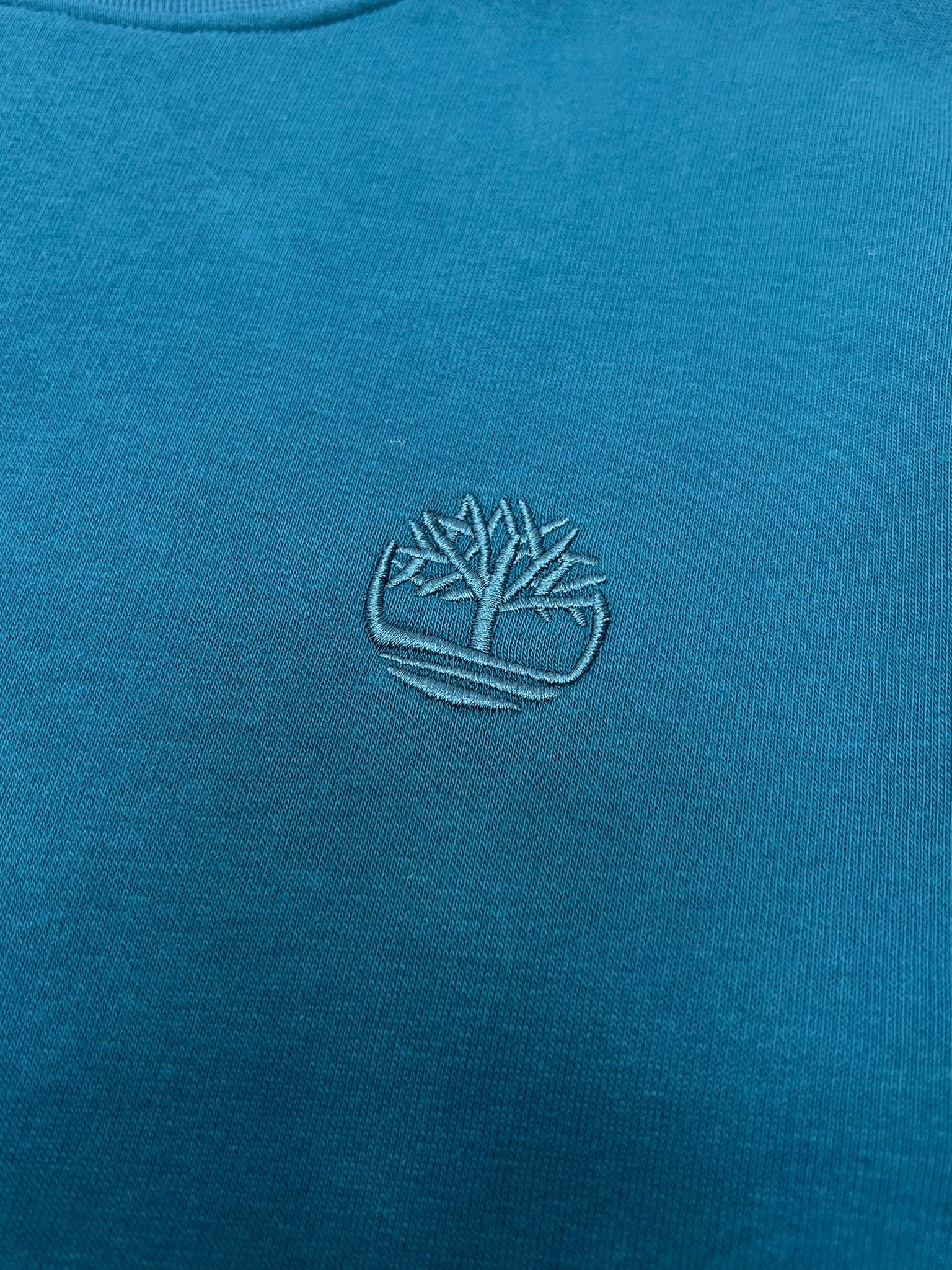 Classic Basic Nakış Logo Petrol Yeşili Şardonlu  Sweatshirt