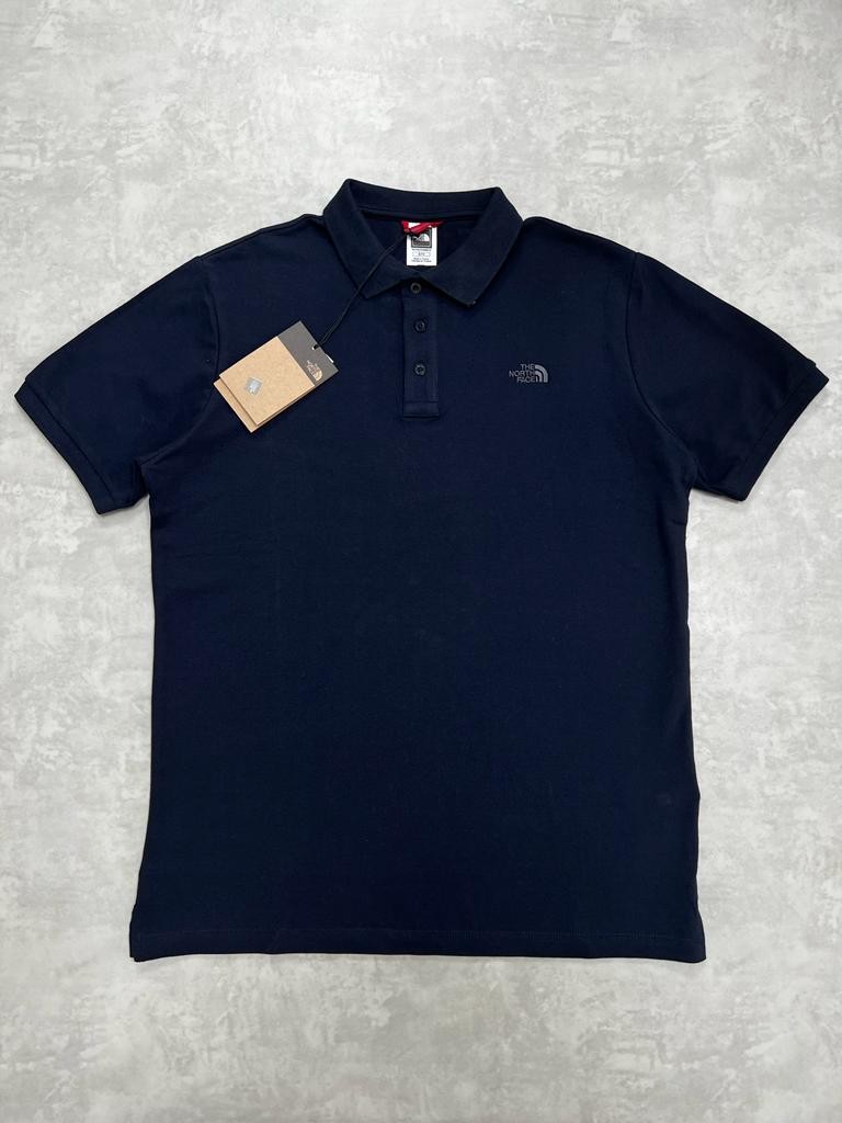 Classic Tiny Ceest Logo Basic Navy Blue Polo Yaka T-shirt
